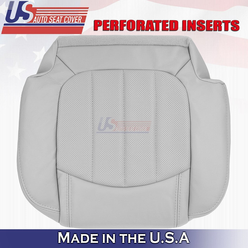 2008-2012 Fits Buick Enclave 2nd Row Driver Bottom Perforated Leather Cover Gray