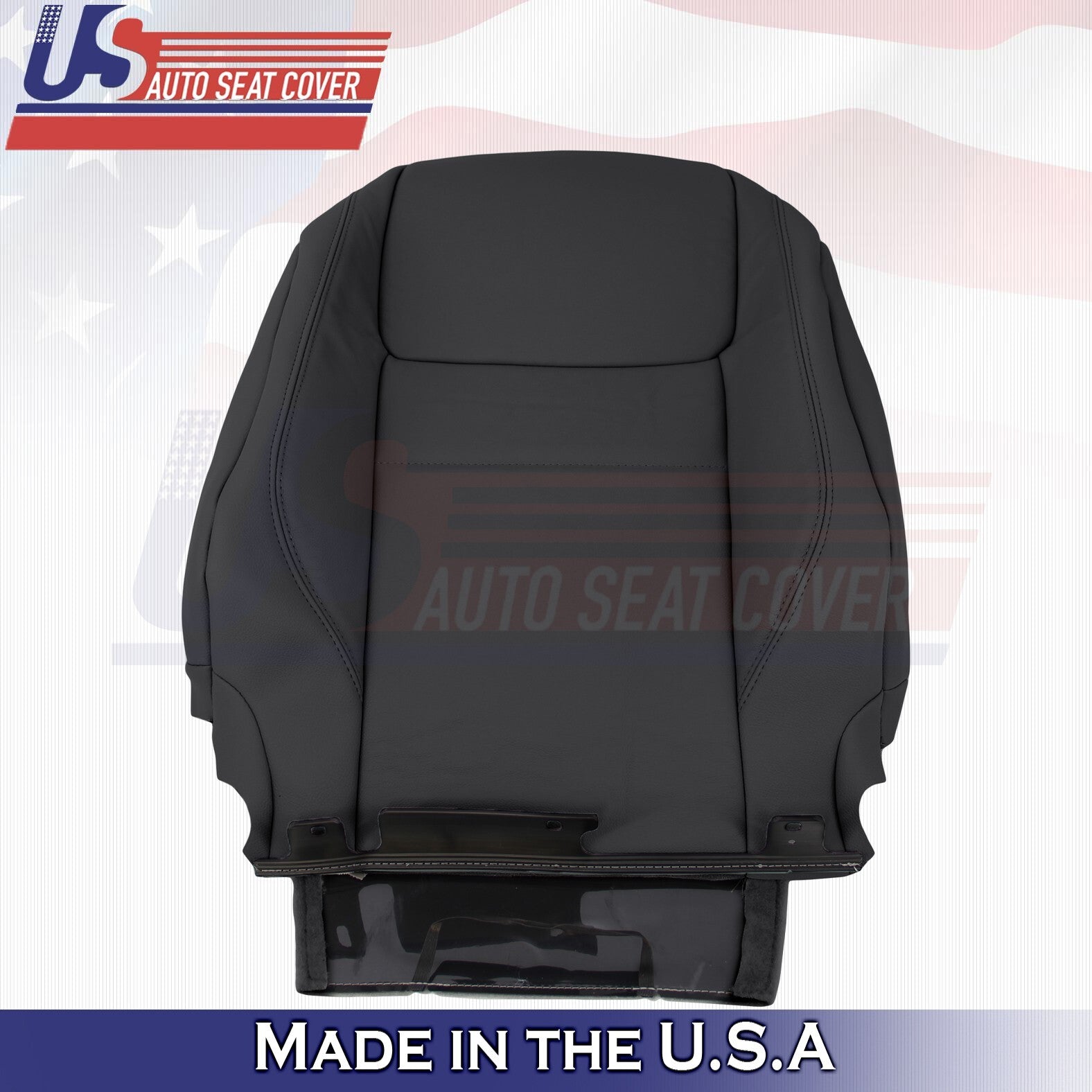 2017 to 2020 Fits Toyota Sienna Driver &Passenger Tops Leather Seat Cover Black