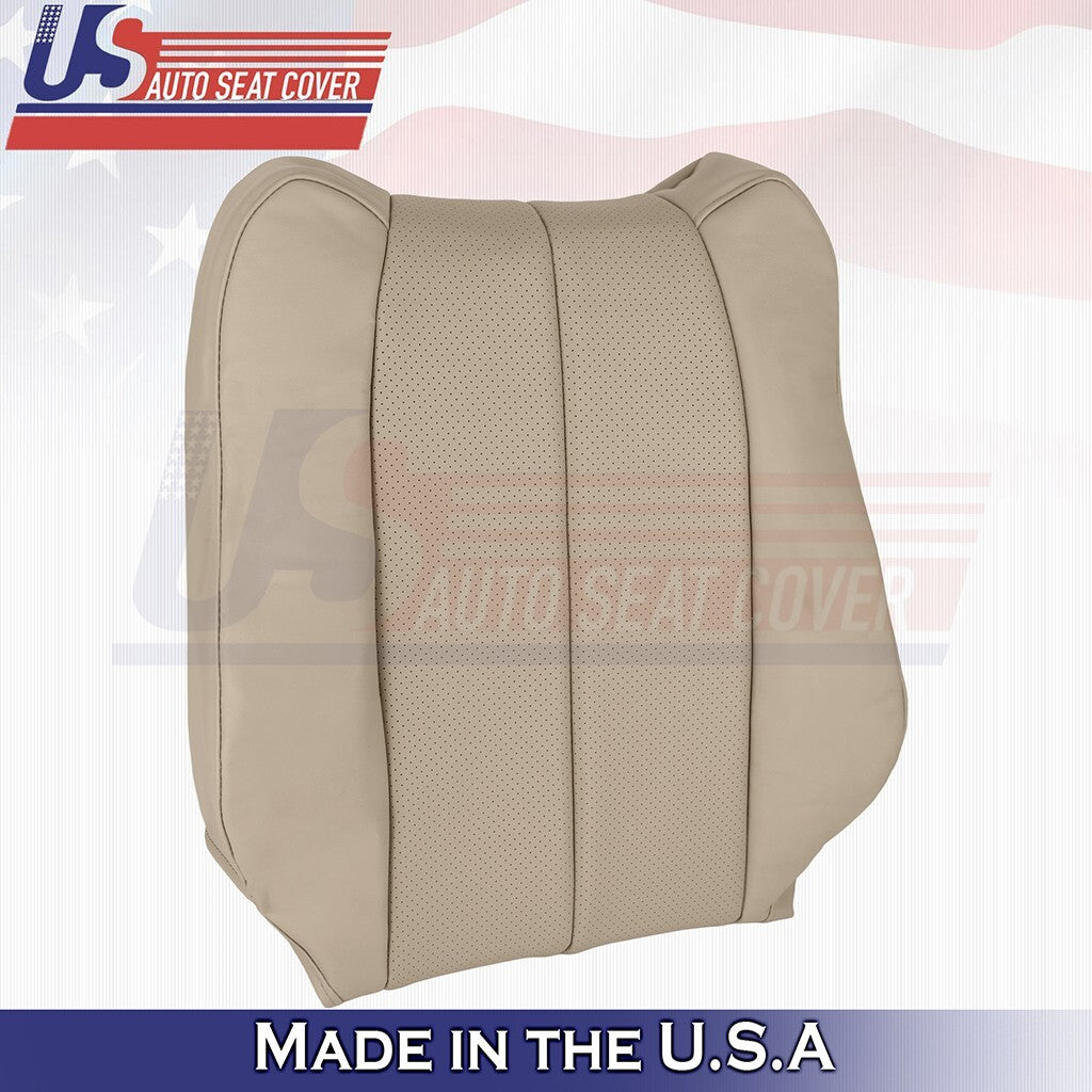 99-03 FOR Toyota Camry Solara Passenger Top&Bottom perforated Leather Cover Tan