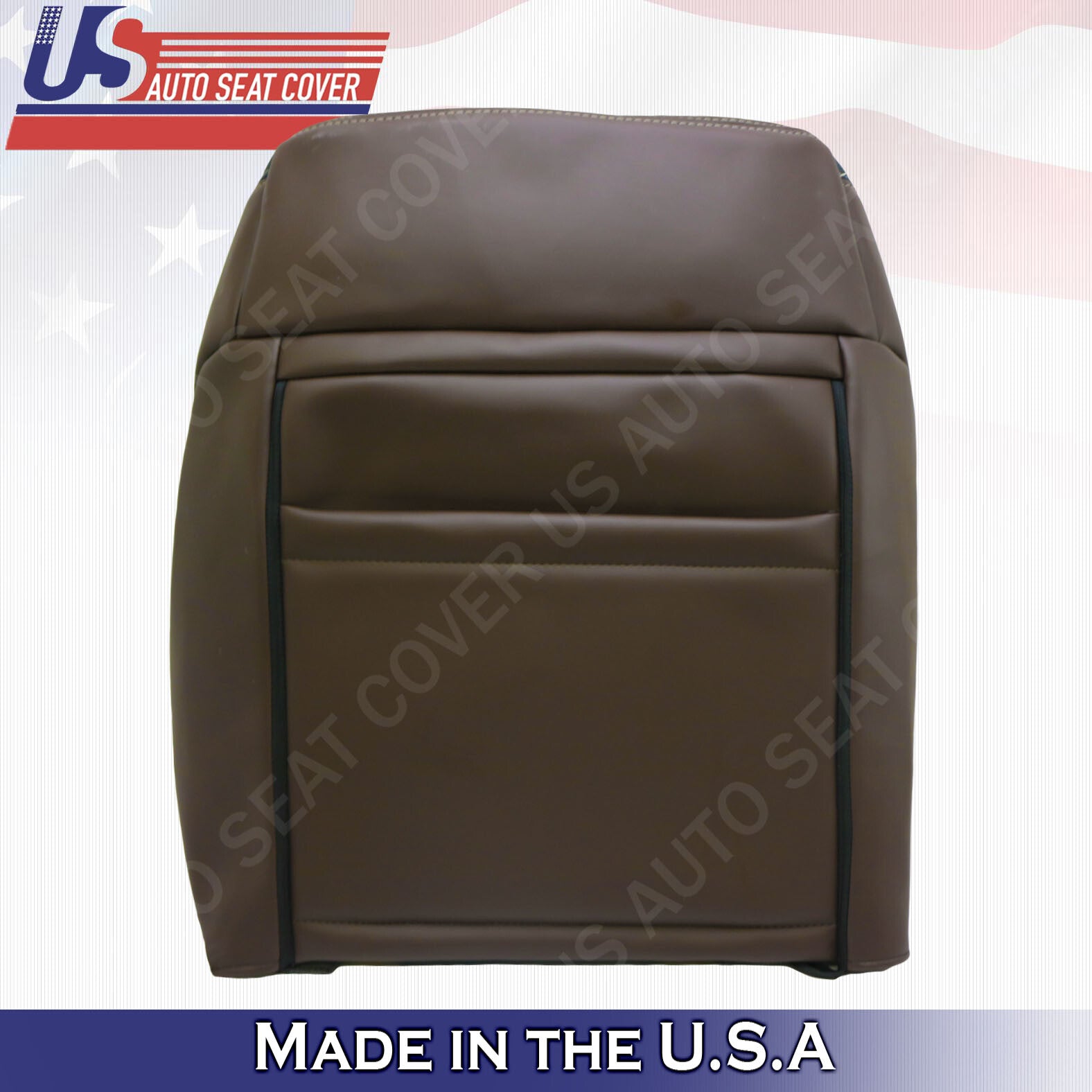 Fits For Ford F-150 2011 2012 Platinum Edition Passenger Top Leather Cover Brown
