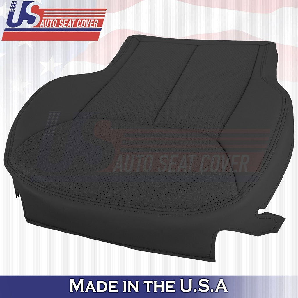 2003 to 2007 Fits Mercedes Benz SL600 Driver Bottom Perf Leather Cover Black