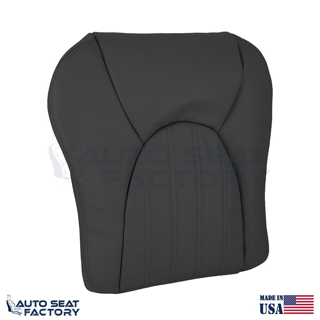 Replacement 1997 - 2000 Jaguar XK8 Driver Bottom Black Leather Seat Covers