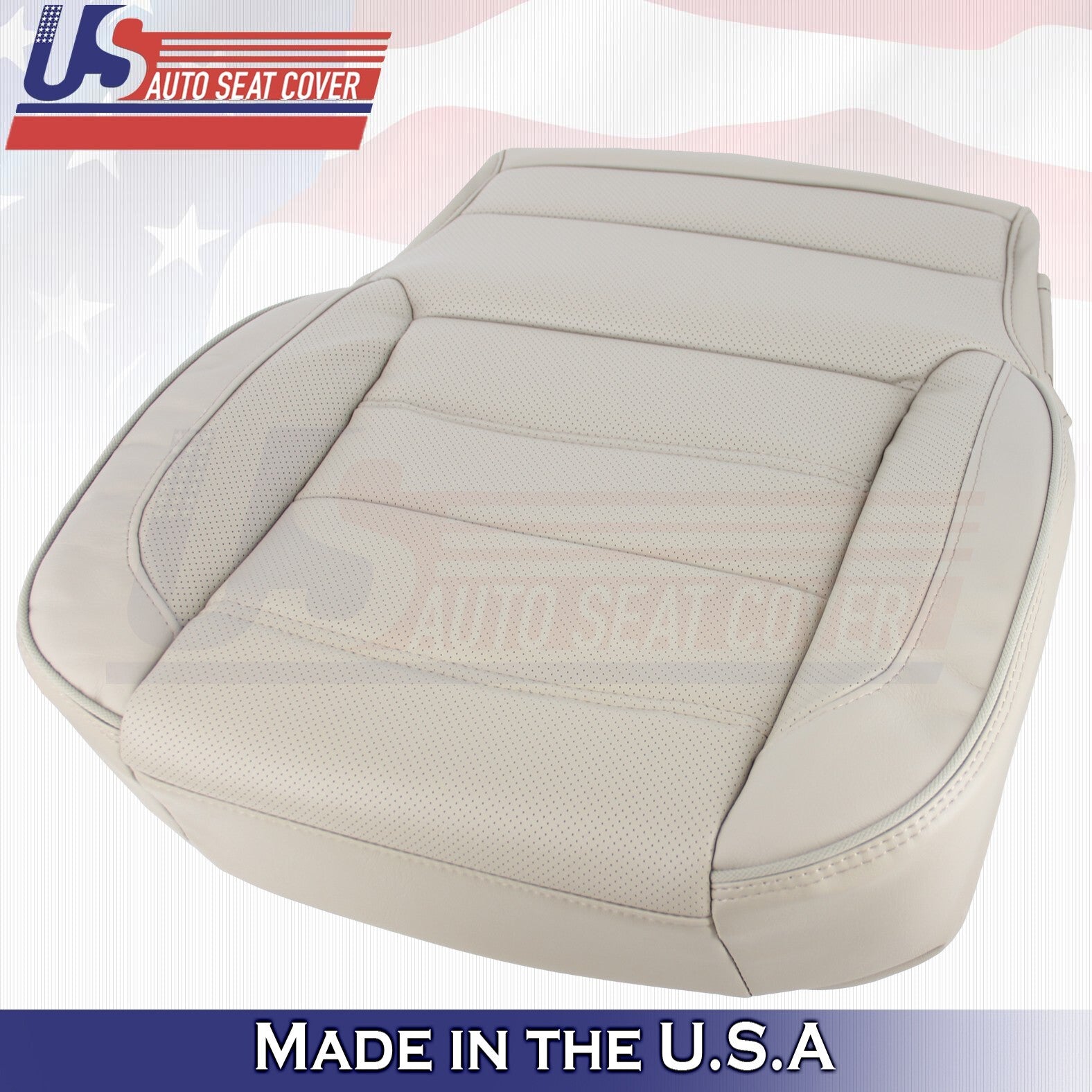 2014 to 2019 For GMC Yukon Denali Passenger Top&Bottom Leather Covers Shale Tan