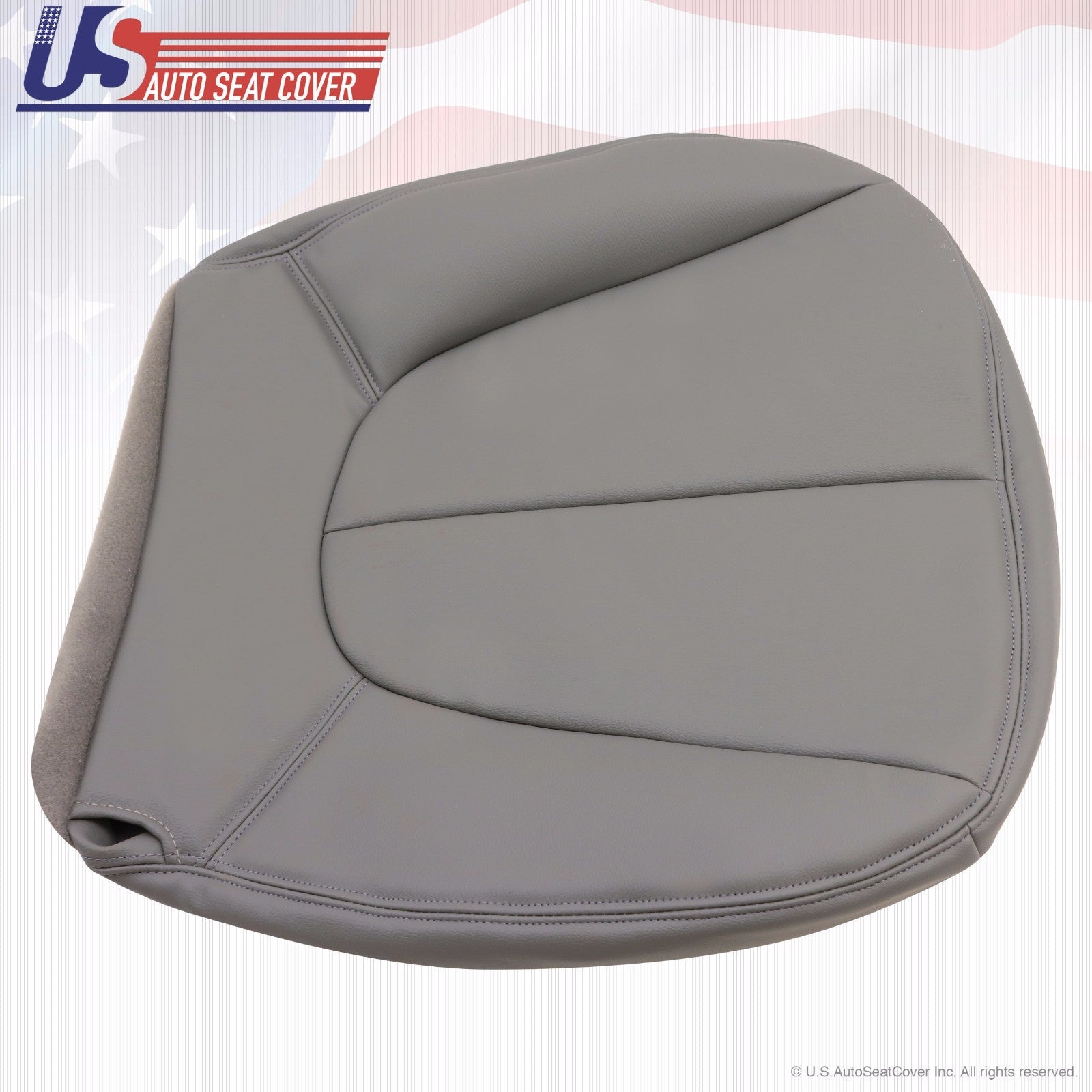 1997-2002 Ford Expedition XLT Driver & Passenger Bottom Leather Seat Covers Gray