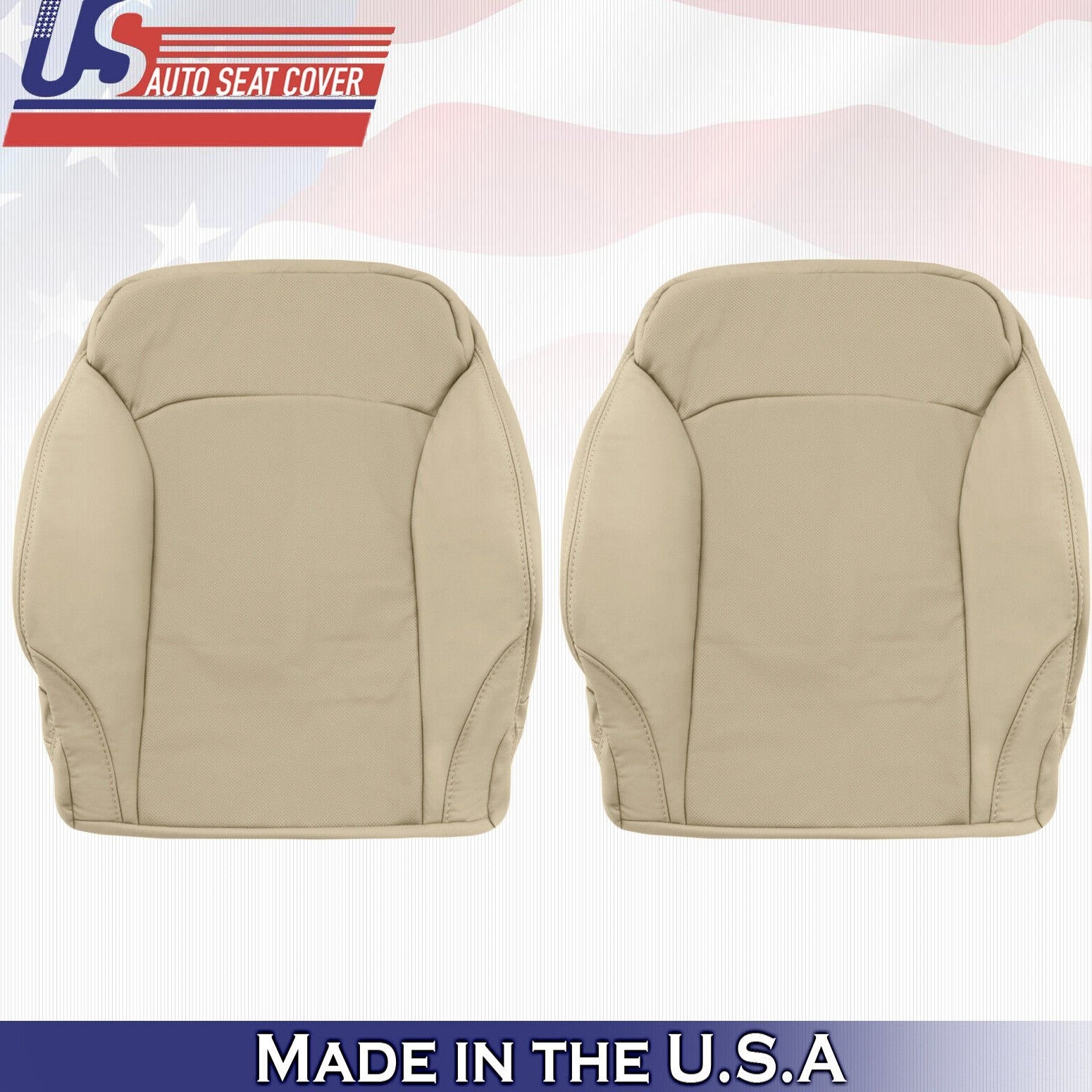 2012 For Lexus IS250 IS350 Driver Passenger Top Perforated Leather Covers in Tan