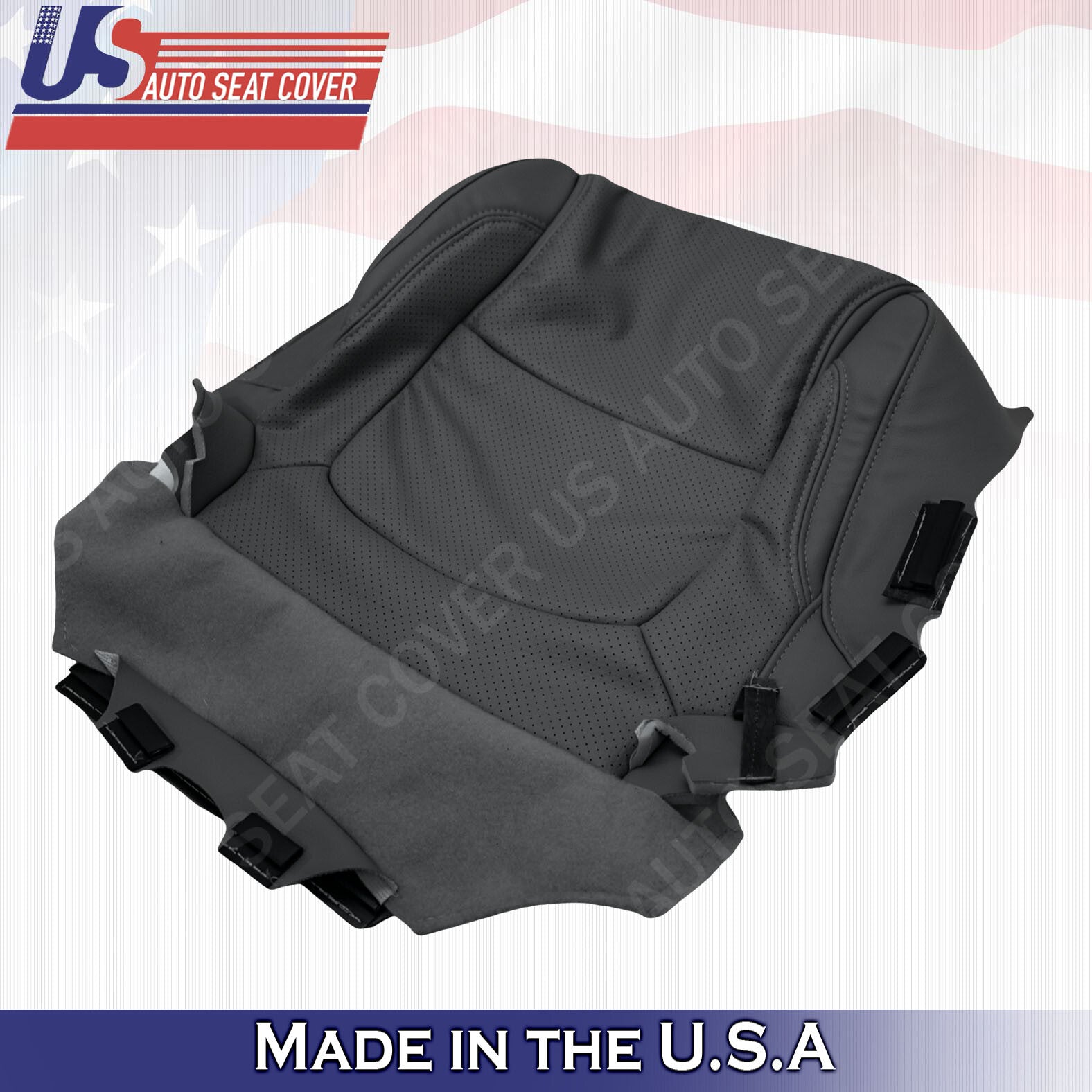 PASSENGER BOTTOM Leather Cover Black 2011 2012 2013 2014 2015 Ford Explorer
