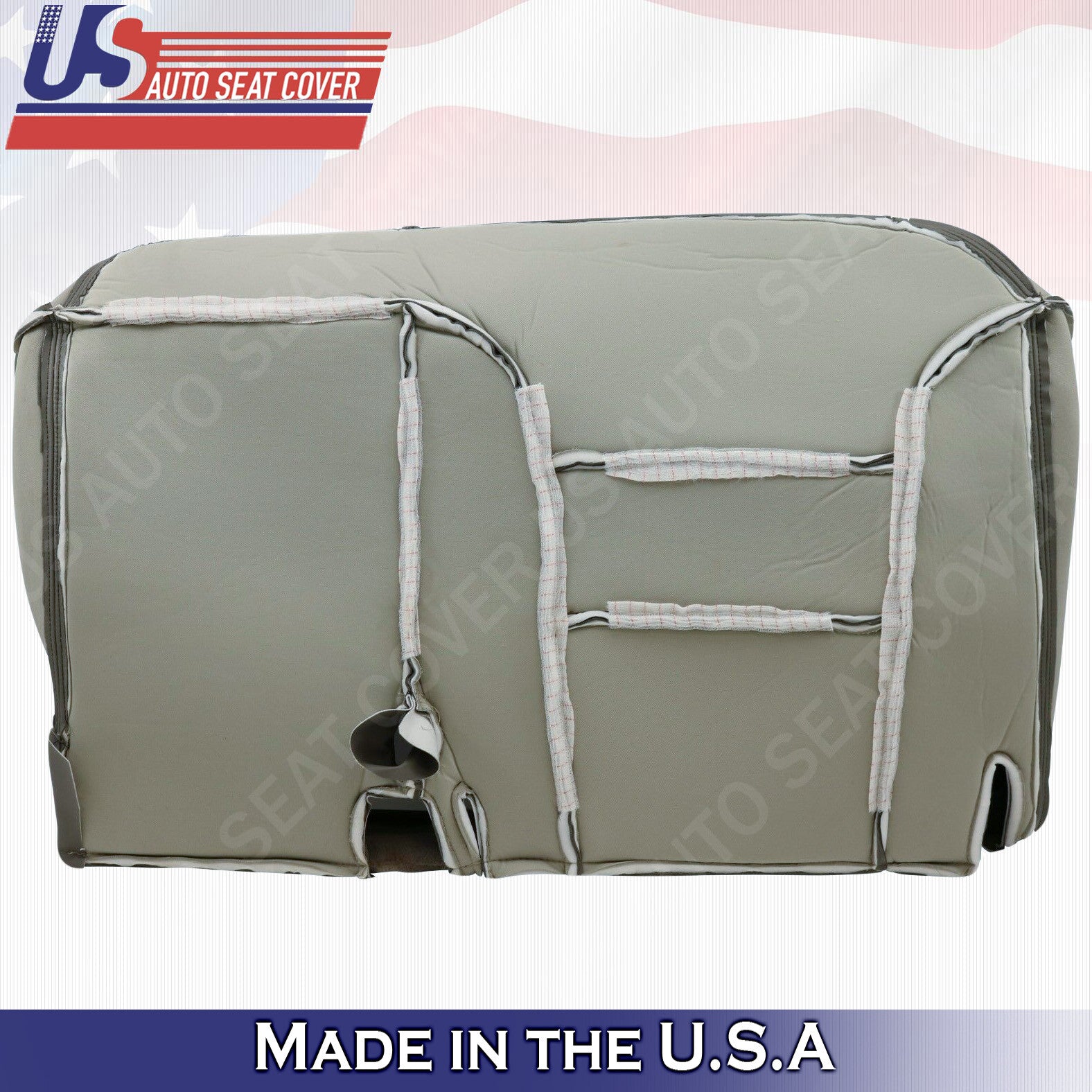 1995 1996 1997 1998 1999 Chevy Split Bench Bottom Seat Cover Gray Leather 60/40