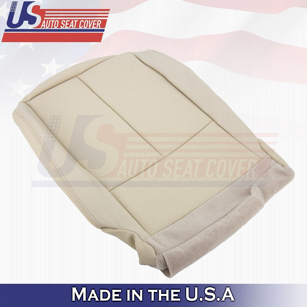 2015 to 2023 For Nissan Murano Driver Bottom Perforated Leather Seat Cover Tan