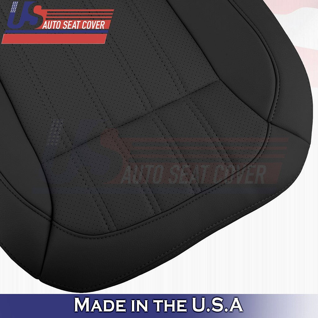 2016-2018 For Mercedes Benz GLE350 400 Passenger Bottom Leather Seat Cover Black