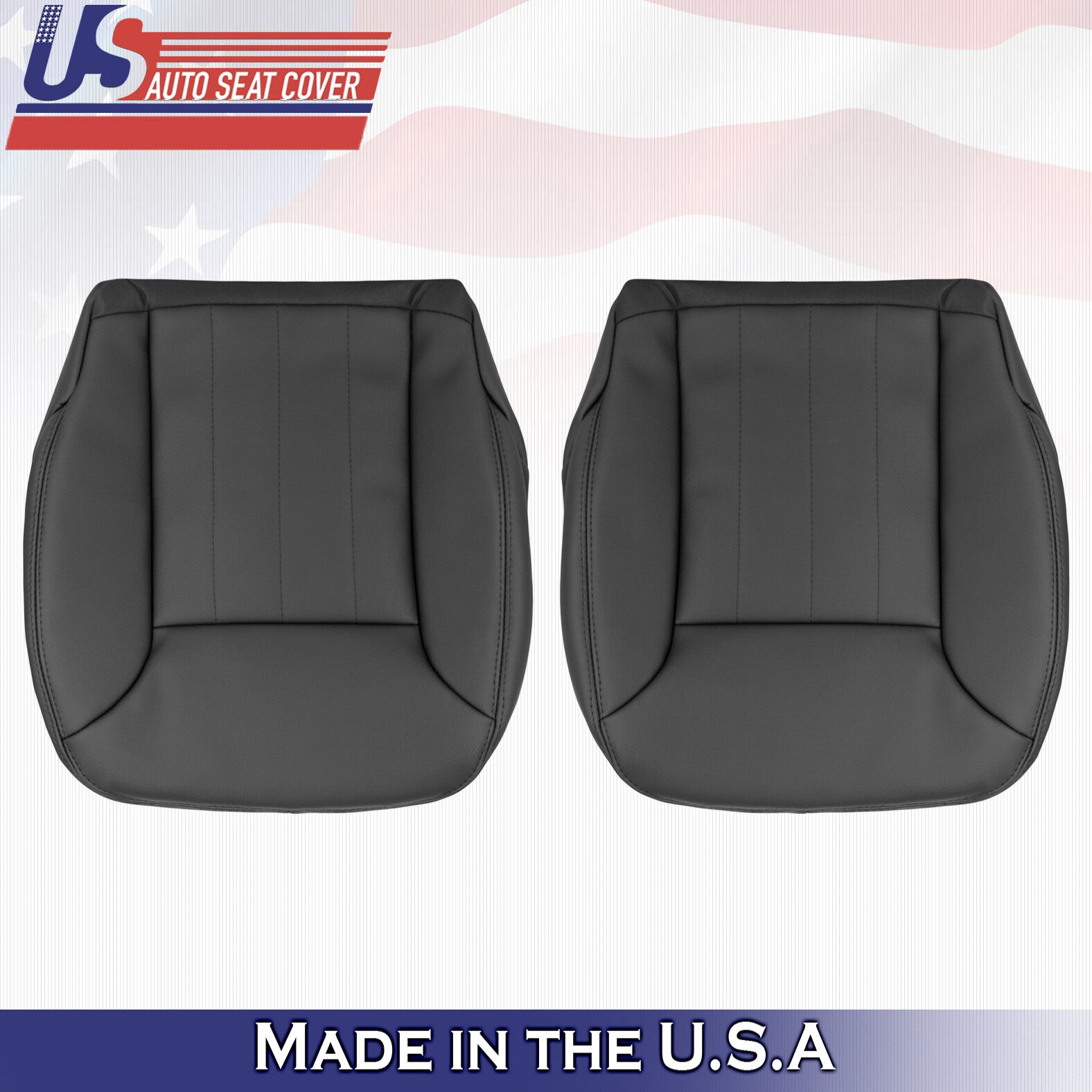 2006 to 2008 For Mercedes Benz ML350 Driver Passenger Bottom Leather Covers BLK