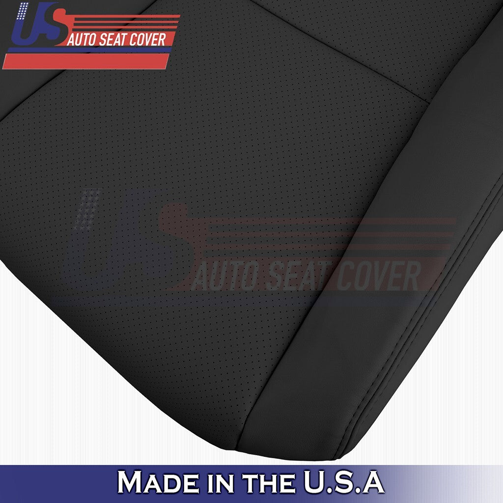 2007 to 2012 For Lexus LS600h Driver & Passenger Bottoms Leather Cover Black