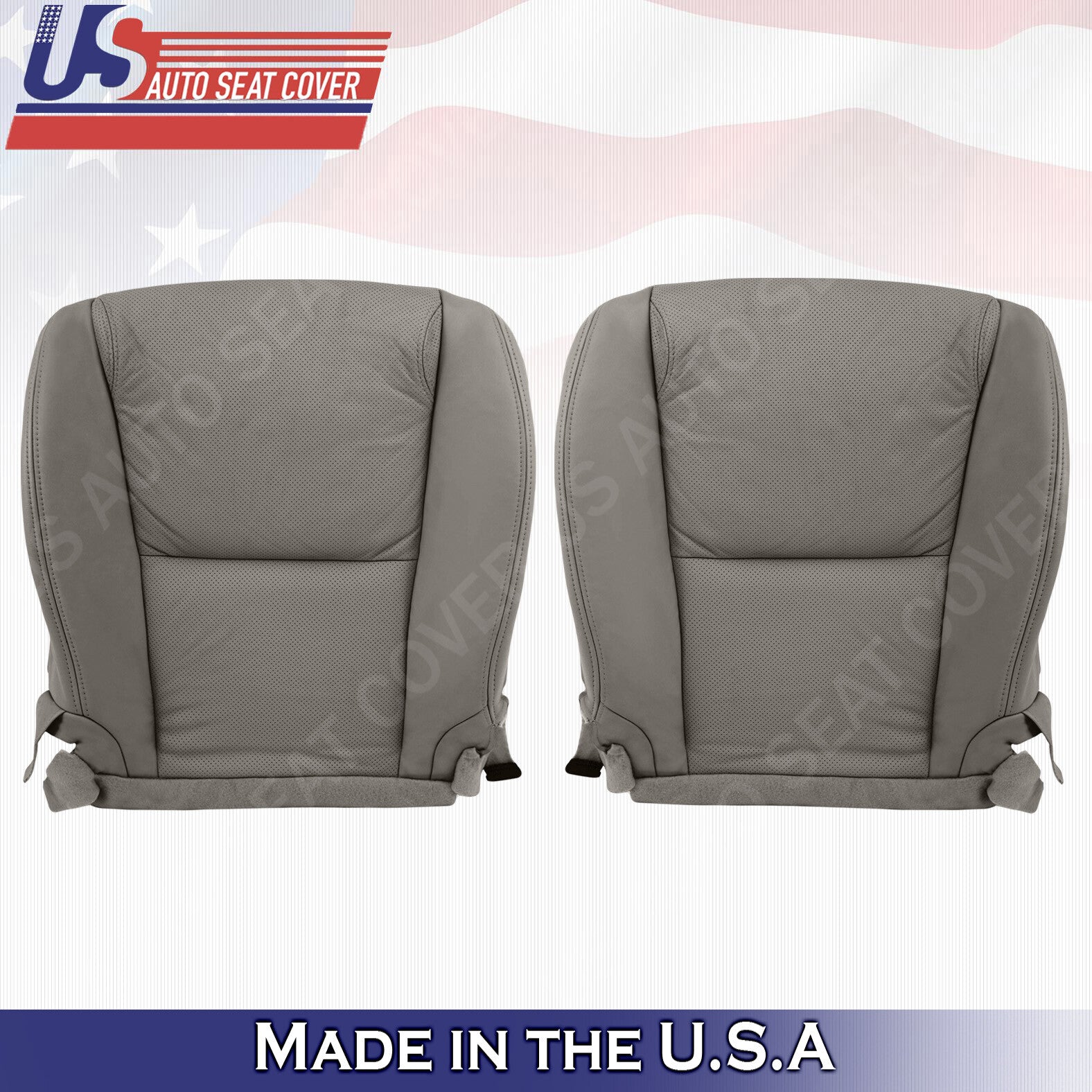 Fit 2006 TO 2011 Lexus GS350 PASENGER DRIVER Bottom Leather Perforate Cover GRAY