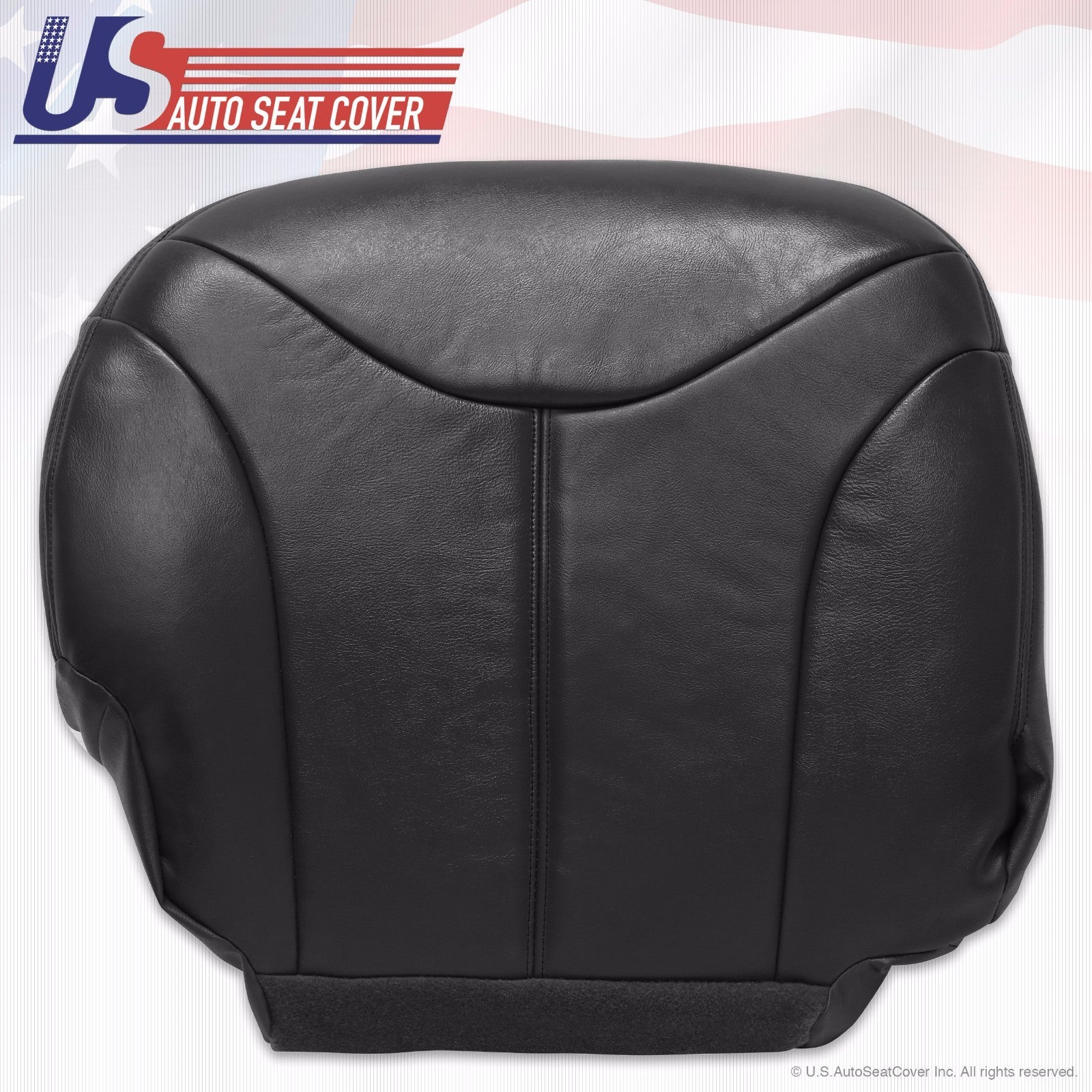 2001 GMC Sierra 2500 2500HD Driver-Passenger Bottom Leather Seat Cover Dark Gray