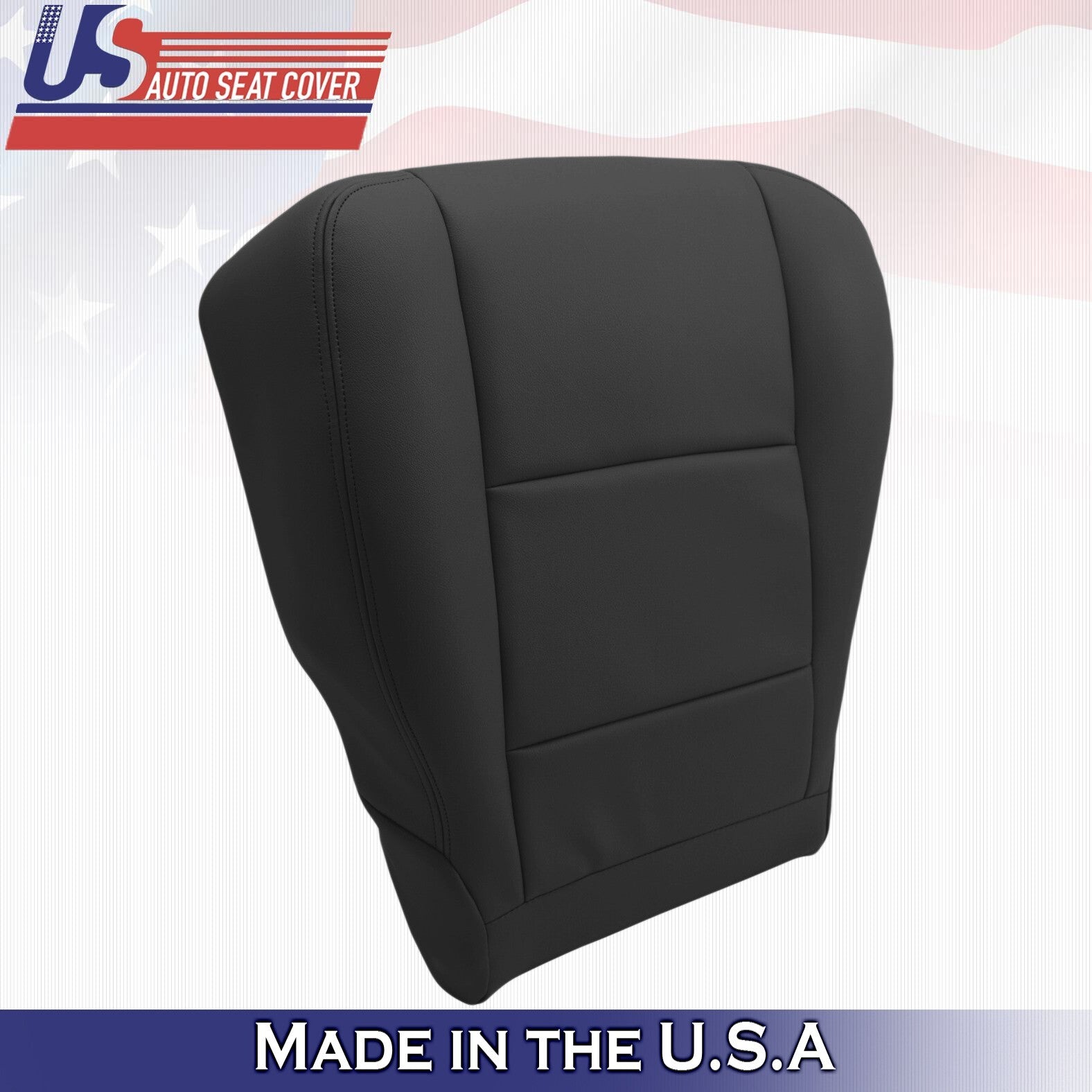 2001 to 2004 For Toyota Sequoia Passenger Side Bottom Leather Seat Cover Black