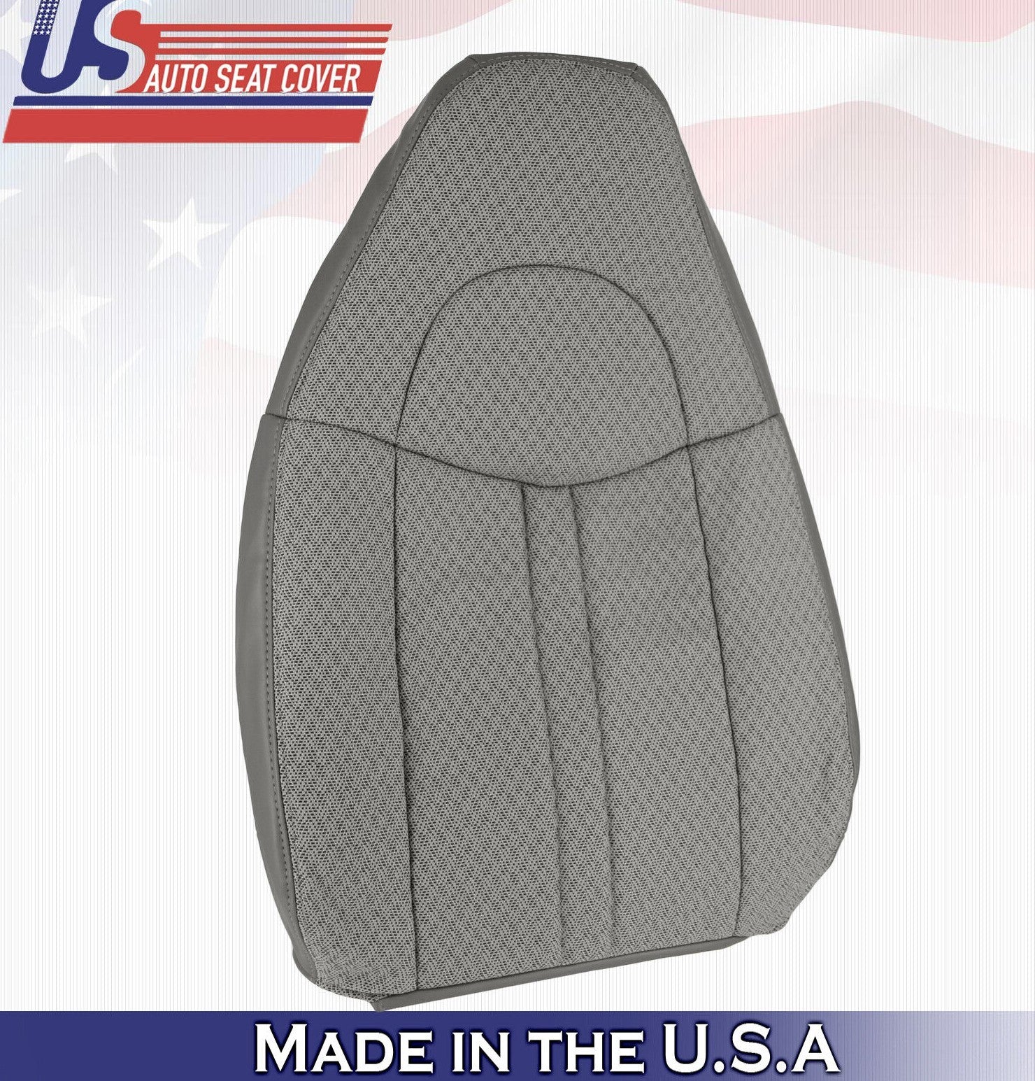 2012 2013 2014 For Chevy Express 1500 2500 3500 Driver Top Cloth Seat Cover Gray
