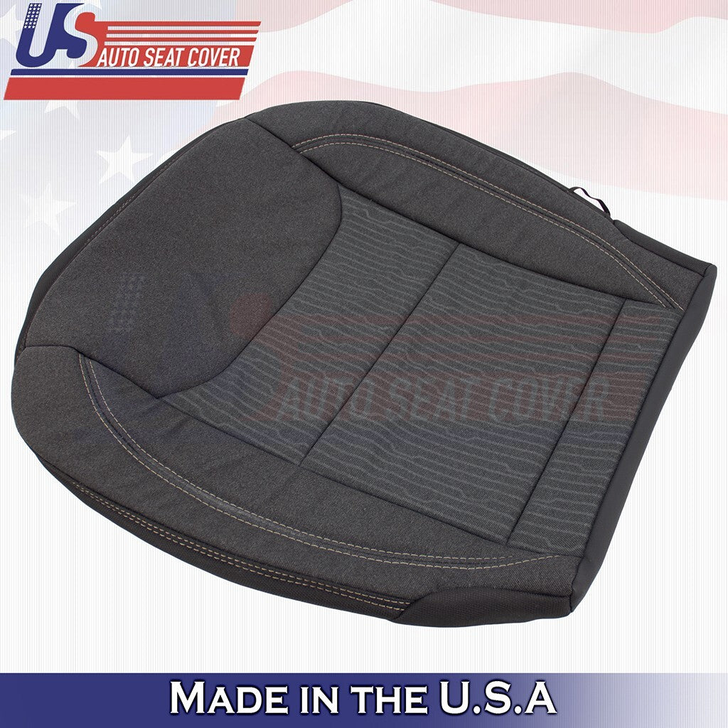 2020 to 2024 For Dodge Ram SLT Driver & Passenger Bottom Cloth Cover Diesel Gray