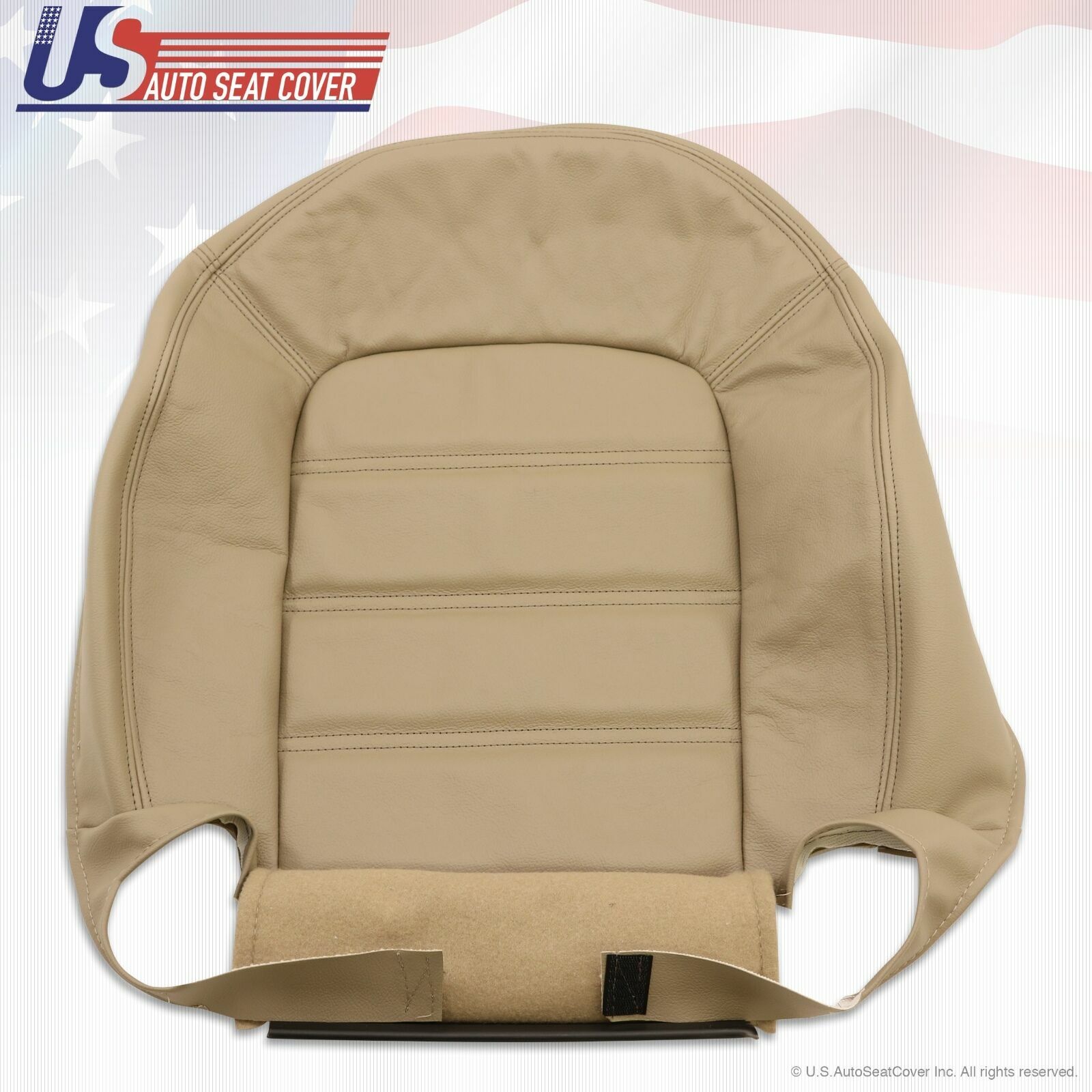 2002-2005 Ford Explorer XLS Driver & Passenger Bottom Leather Seat Cover Tan