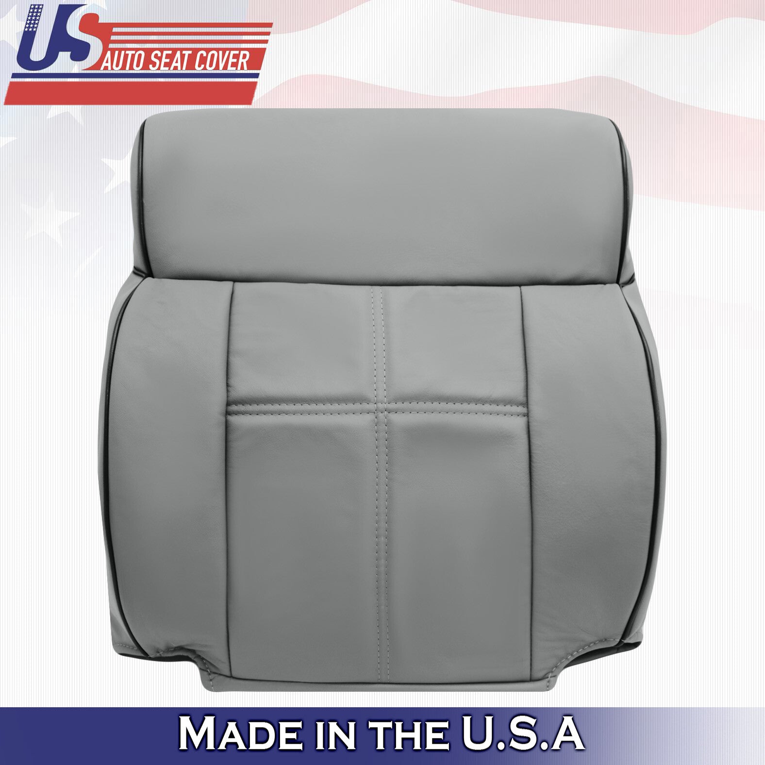 Gray Front Upper Backrest Leather Seat Cover FOR 2006 2007 2008 Lincoln Mark LT
