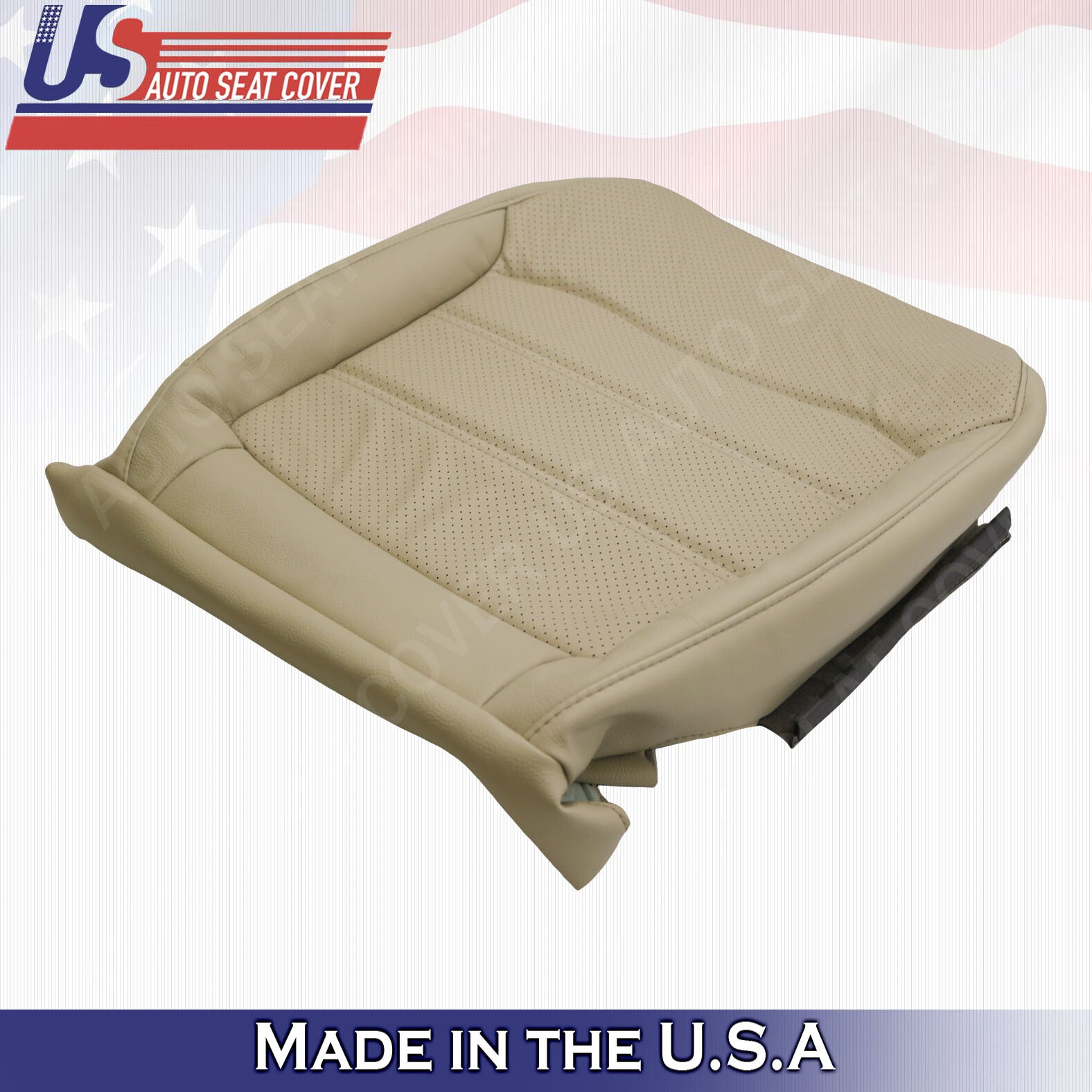 2012 -2020 Fits For Volkswagen Passat Front Driver Bottom Leather Seat Cover Tan