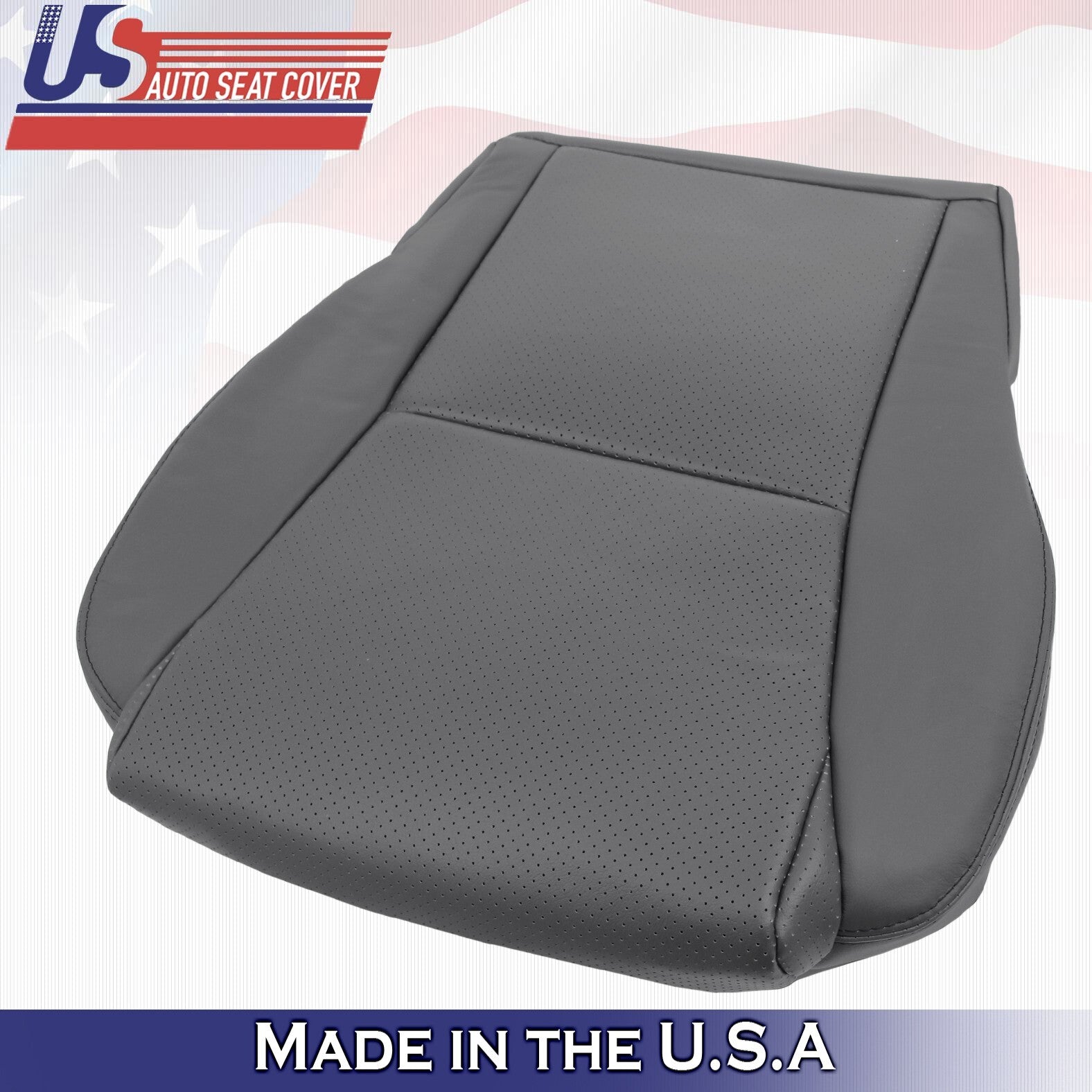 2004 For Toyota Solara Convertible Driver & Passenger Bottom Leather Covers Gray