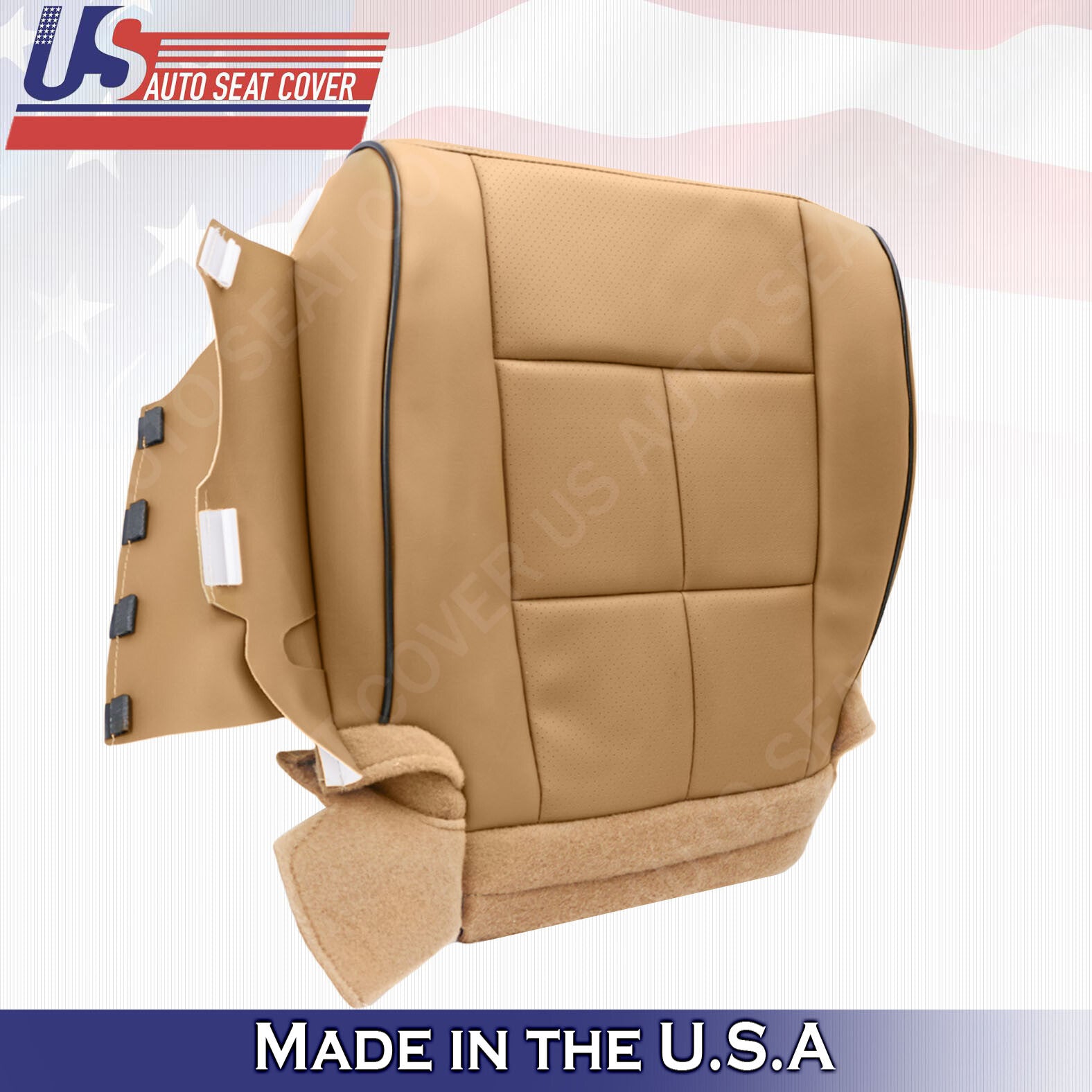 2011- 2014 Lincoln Navigator Driver Bottom Synthetic Leather Seat Cover TAN