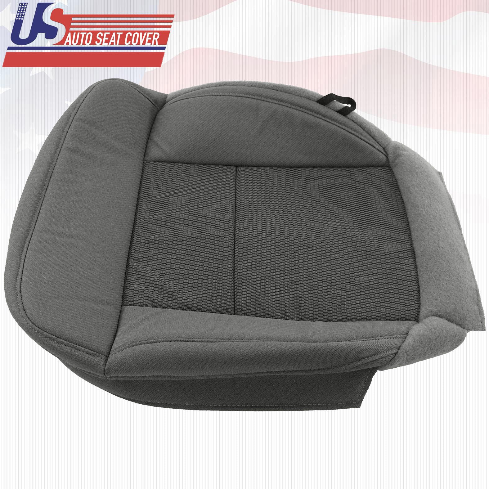 2004 -2006 Ford F150 Driver & Passenger Bottom Replacement Cloth Seat Cover Gray