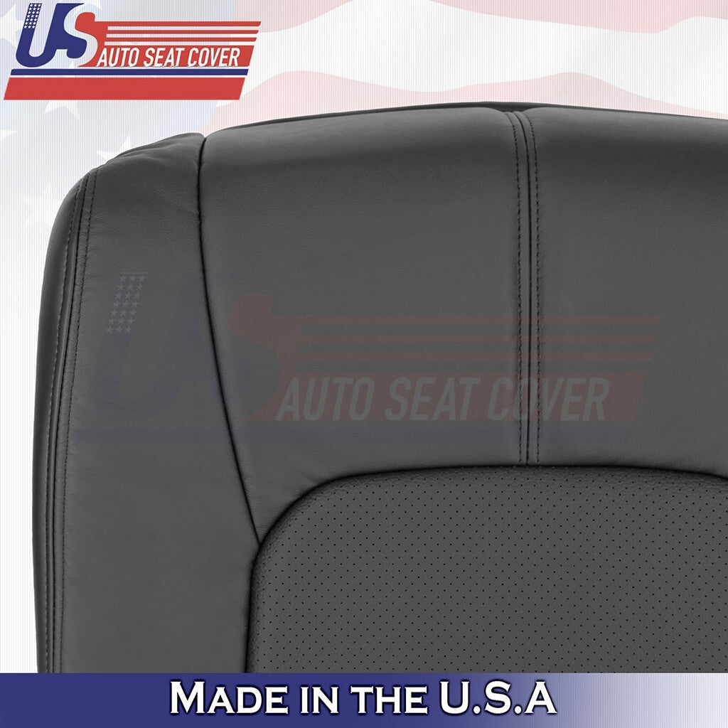 2011 to 2014 Fits Nissan Murano Driver & Passenger Bottoms Leather Cover Black