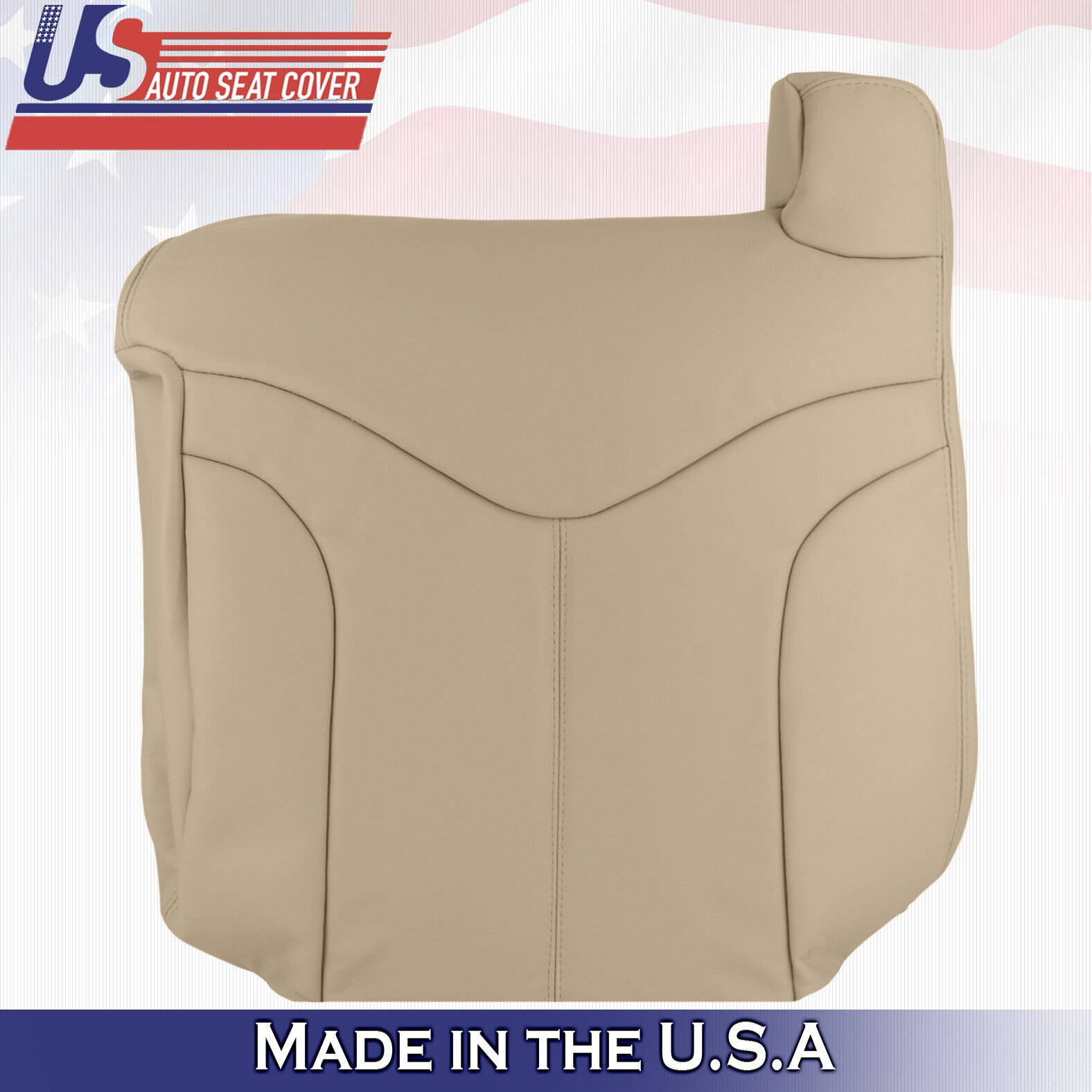 2001 2002 For GMC Yukon XL SLT SLE Driver & Passenger 2x Top Leather Covers Tan