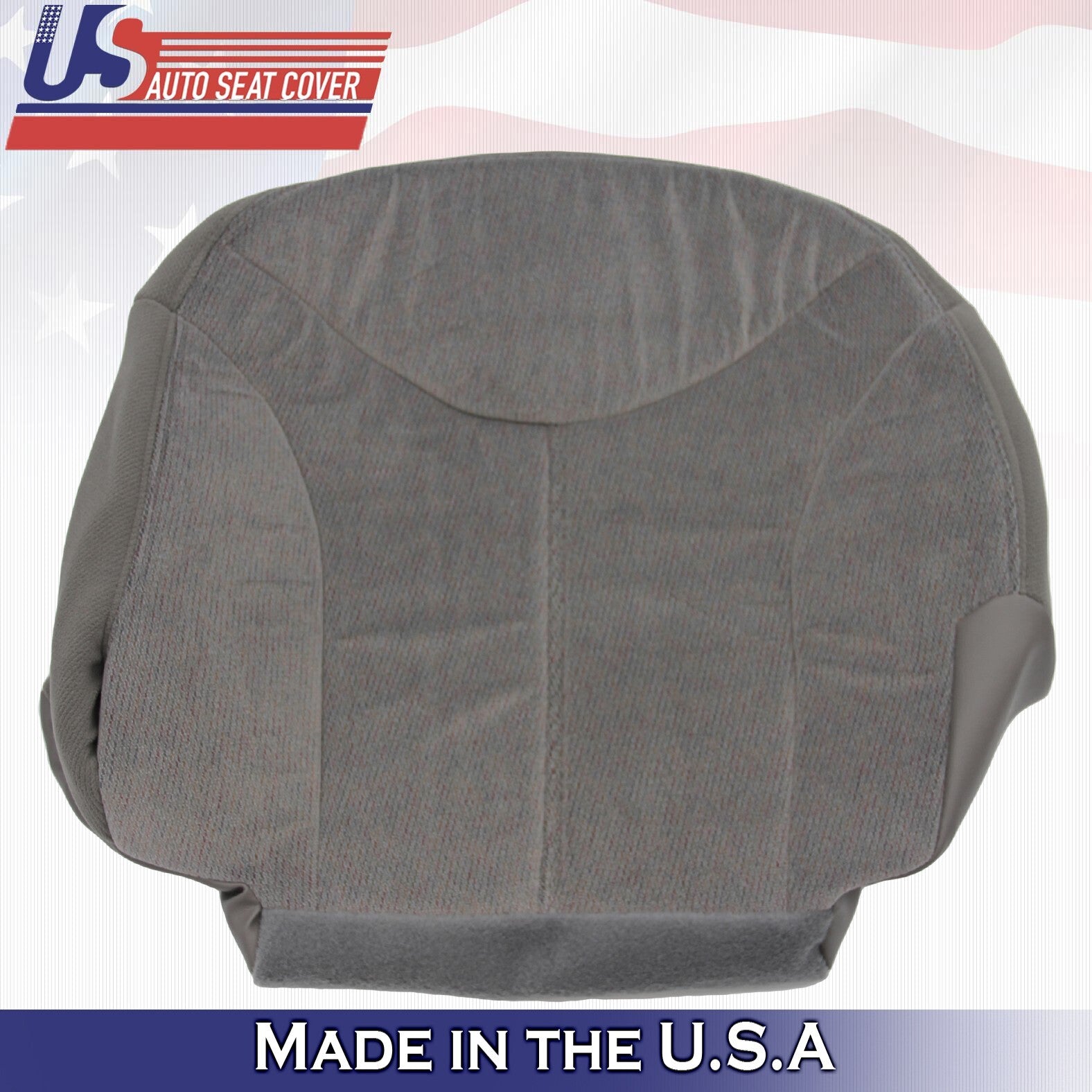 1999 2000 2001 2002 Fits GMC Sierra Driver Side Bottom Cloth Seat Cover Gray