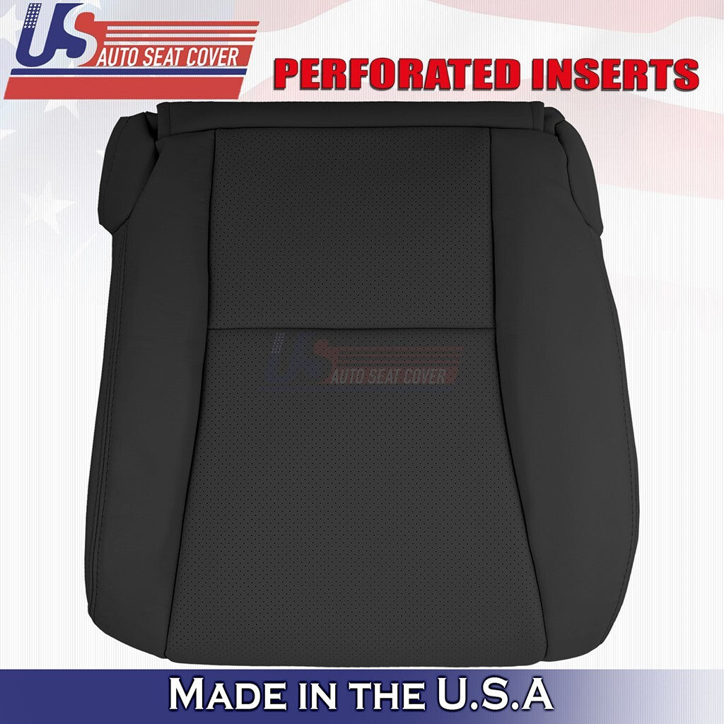 2007 to 2012 For Lexus LS600h Driver & Passenger Bottoms Leather Cover Black