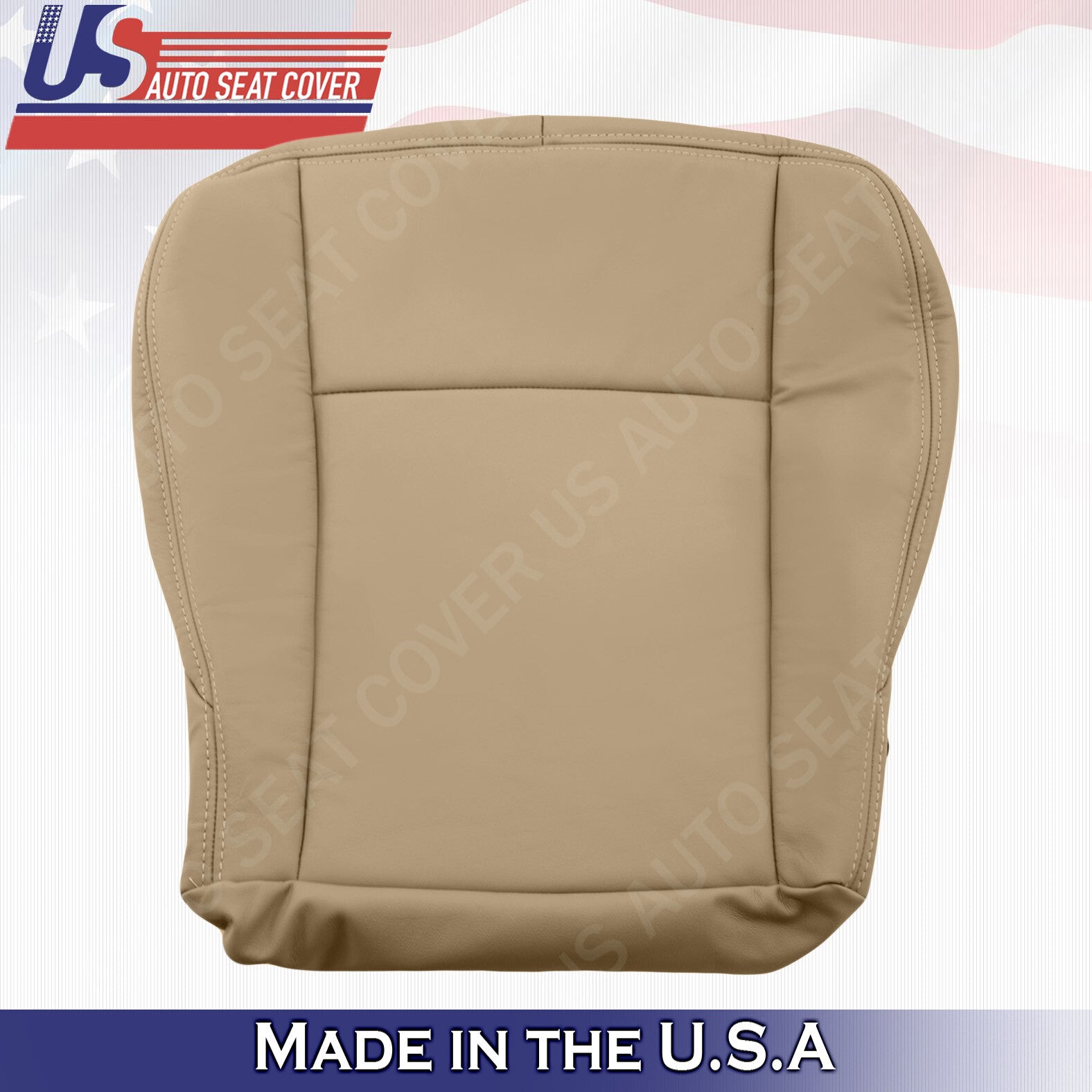 DRIVER Bottom Leather Seat Cover 2003 2004 2005 2006 2007 Cadillac CTS In "TAN"