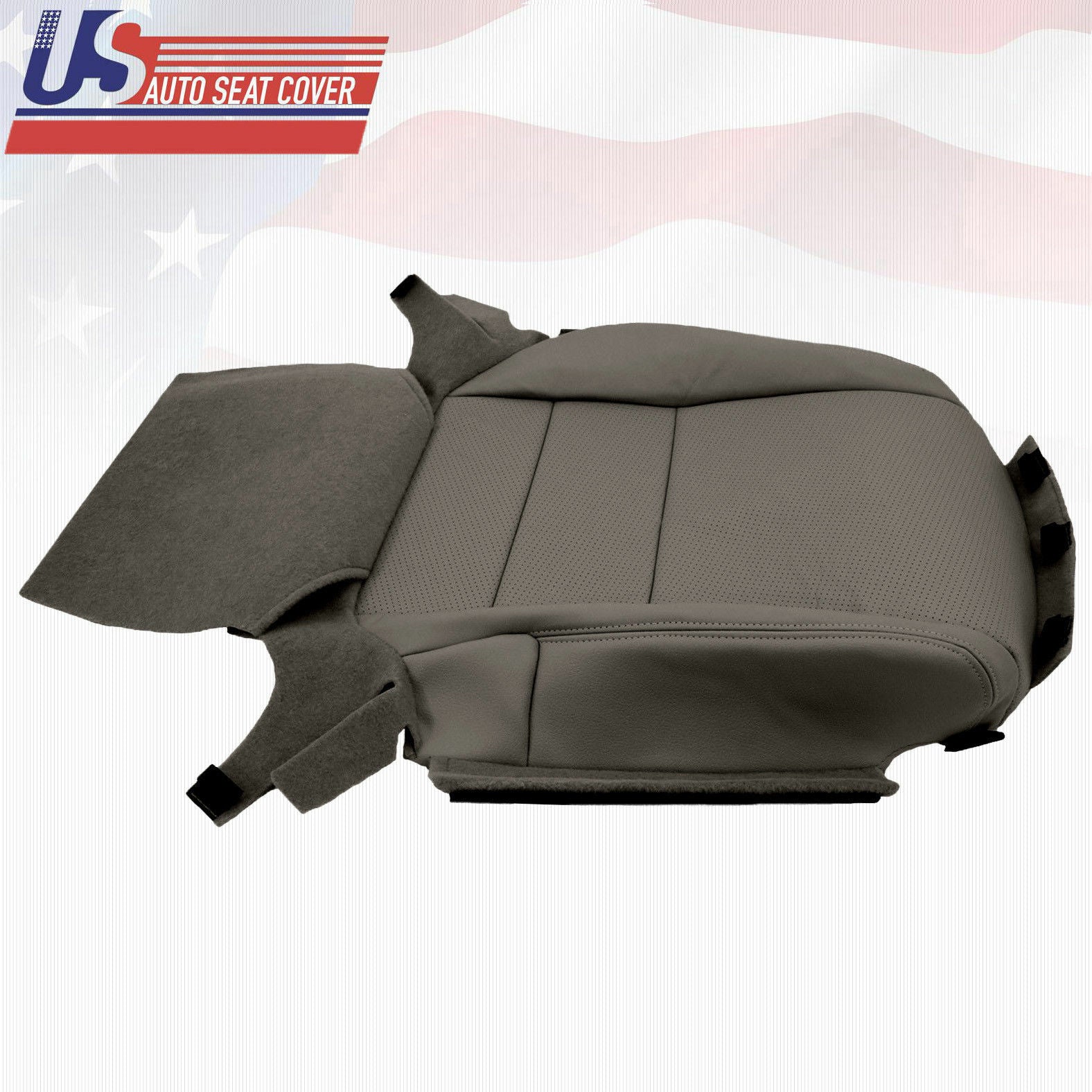 Fits 2005 Acura TL Front Driver Bottom Replacement Cover Perforated Leather Gray