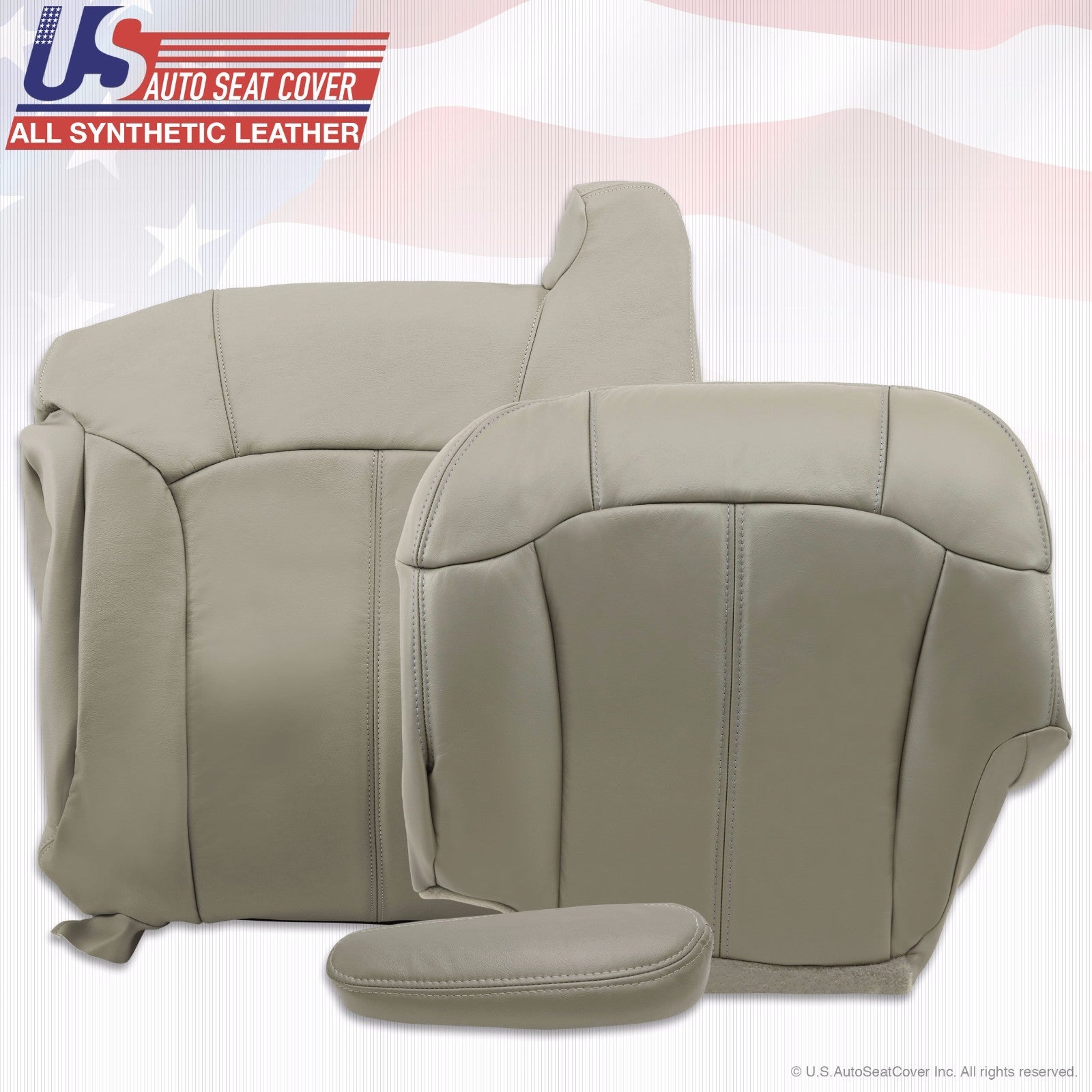 1999 2000 2001 2002 Chevy Tahoe Suburban Synthetic leather seat cover Gray