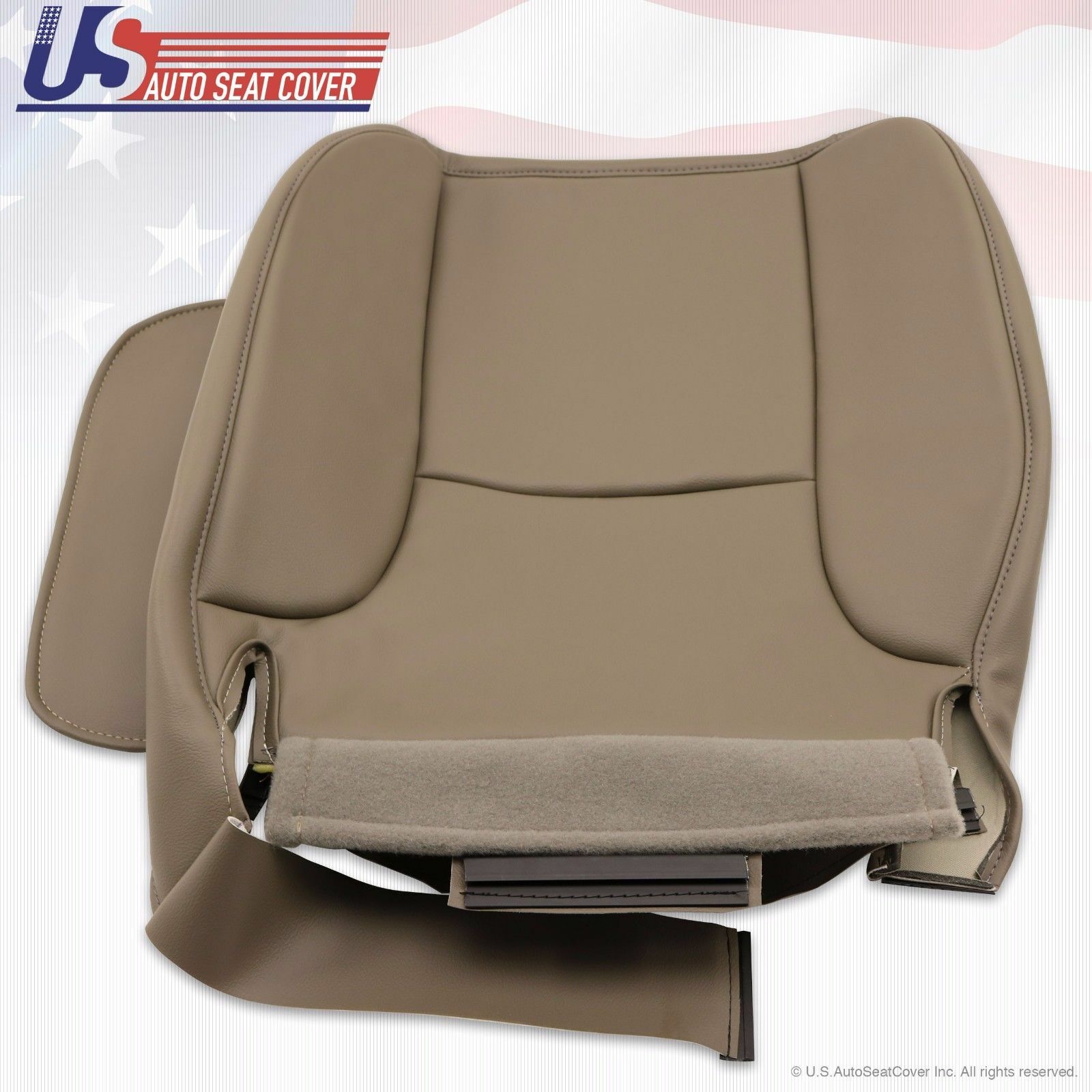 2002 To 2005 Fits Dodge Ram 2500 ST Driver Bottom Vinyl Seat Cover Color Tan