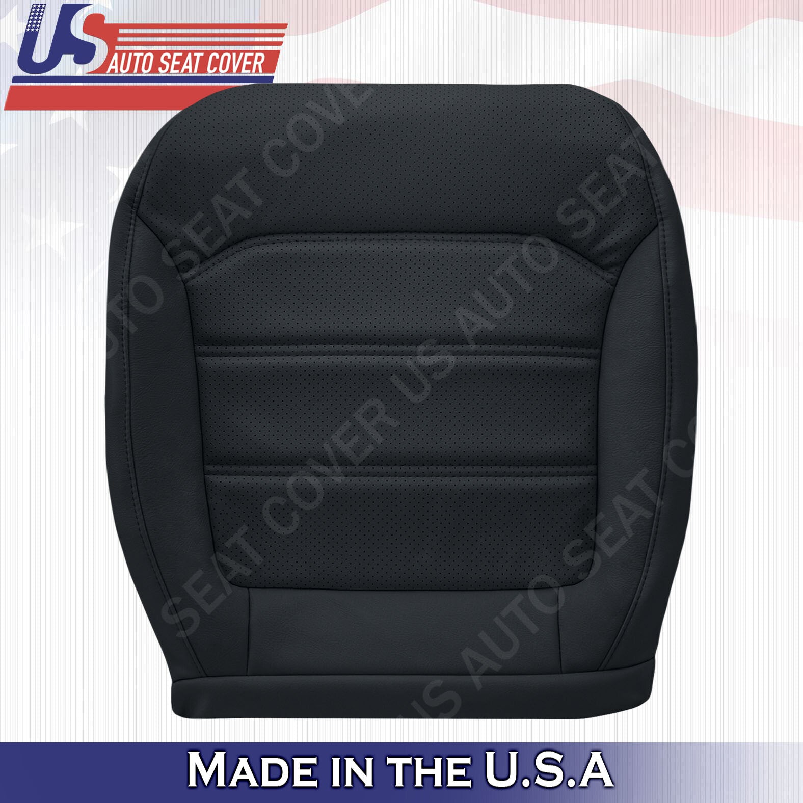 2012- 2020 Fit For Volkswagen Passat Driver Passenger Bottom Leather Cover Black