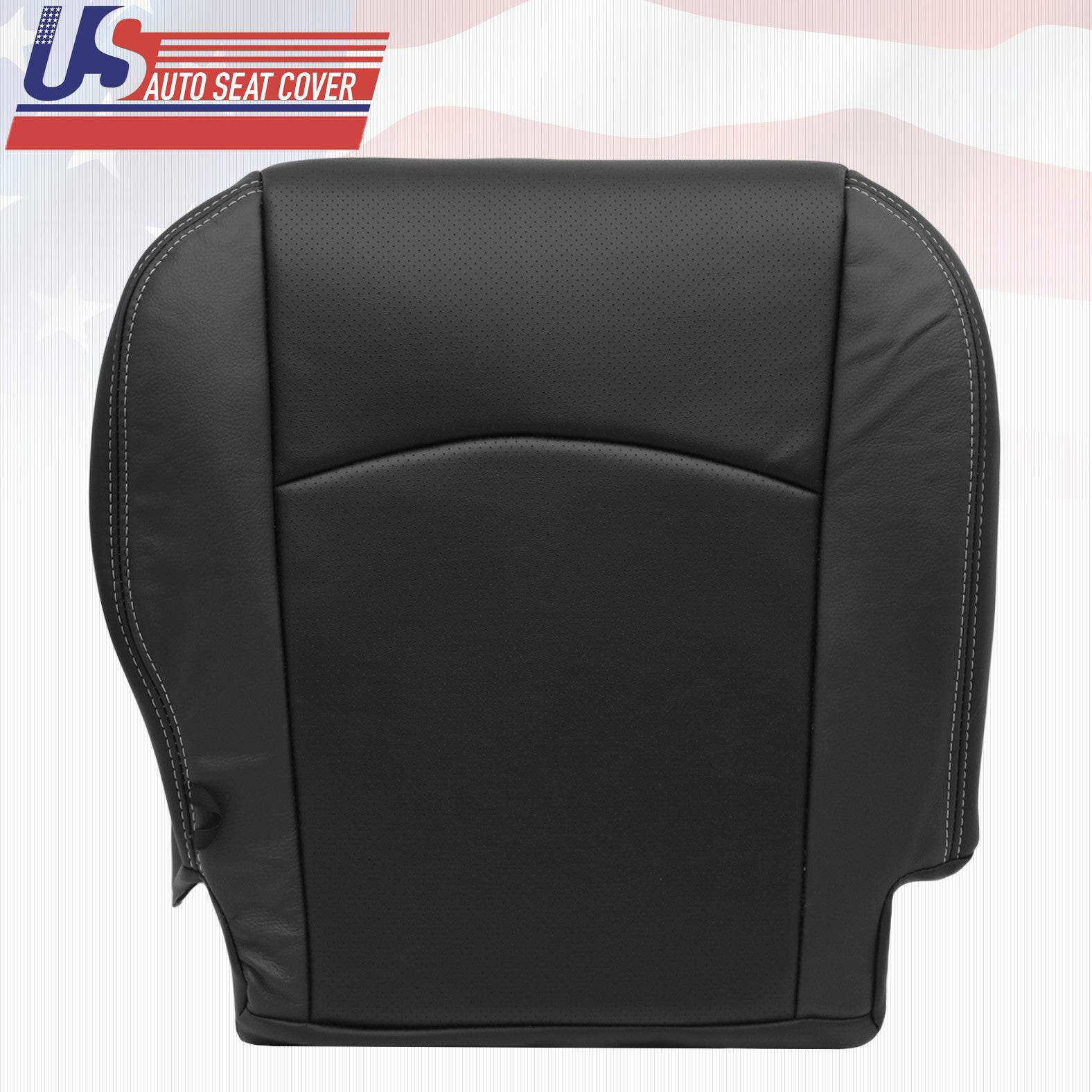 For Dodge 2012 Ram 5500 4500 Driver Passenger Bottom Perf Leather Cover BLACK