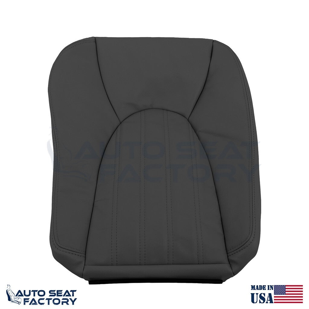 Replacement 1997 - 2000 Jaguar XK8 PASSENGER Bottom Black Leather Seat Covers