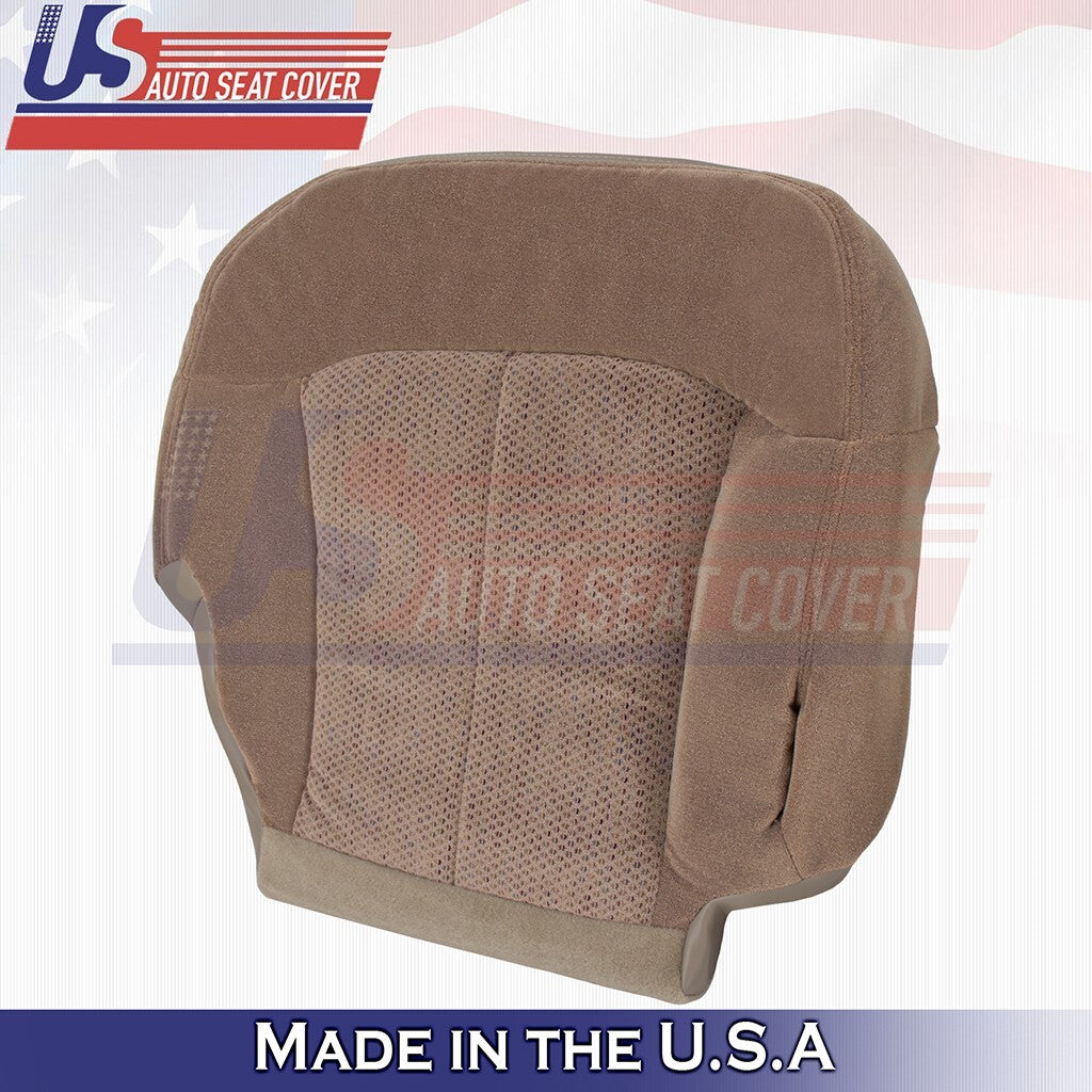 2000 For Chevy Silverado RIGHT Headrest/Top/Bottom/Armrest Cloth Cover Dark Tan
