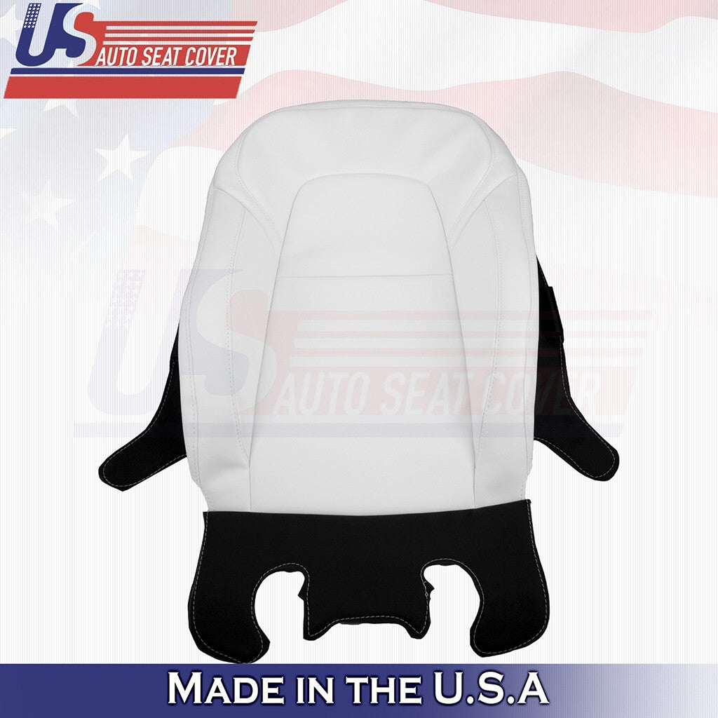 2020 to 2024 For Tesla Model Y Driver &Passenger Bottoms-Tops Vinyl Cover White