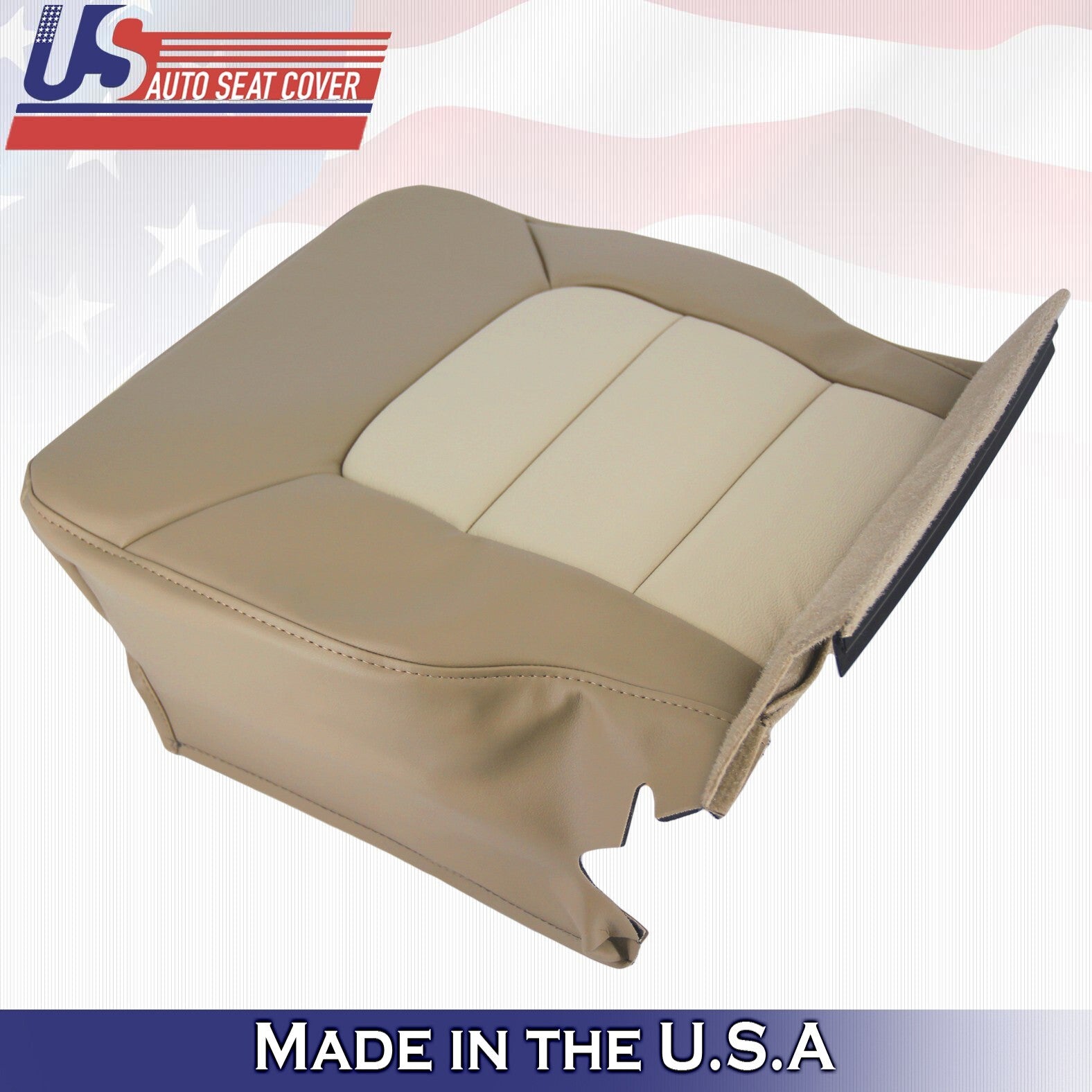2003 For Ford Expedition Eddie Bauer 2nd Row Passenger Bottom Leather Cover Tan