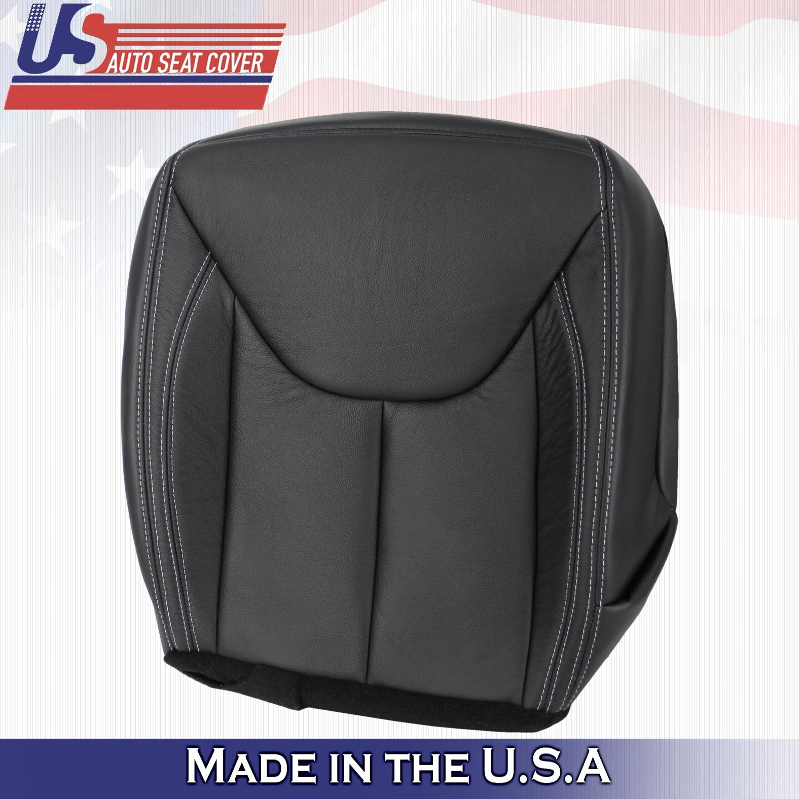 2011-2017 Fits Jeep Wrangler Rubicon Driver Bottom Leather Seat Cover Black
