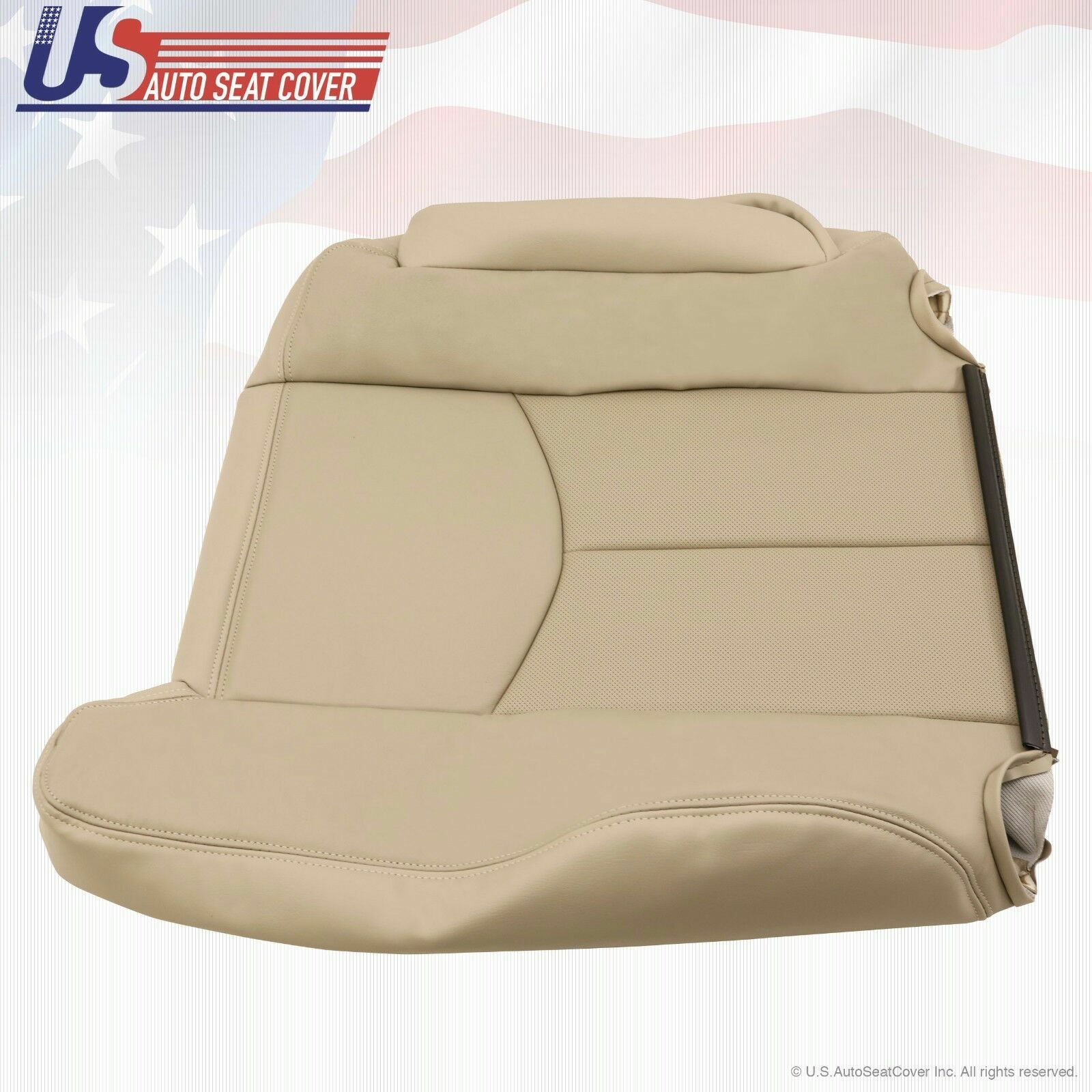 2003 To 2006 Cadillac Escalade Passenger Upper Lean Back Leather Seat Cover Tan