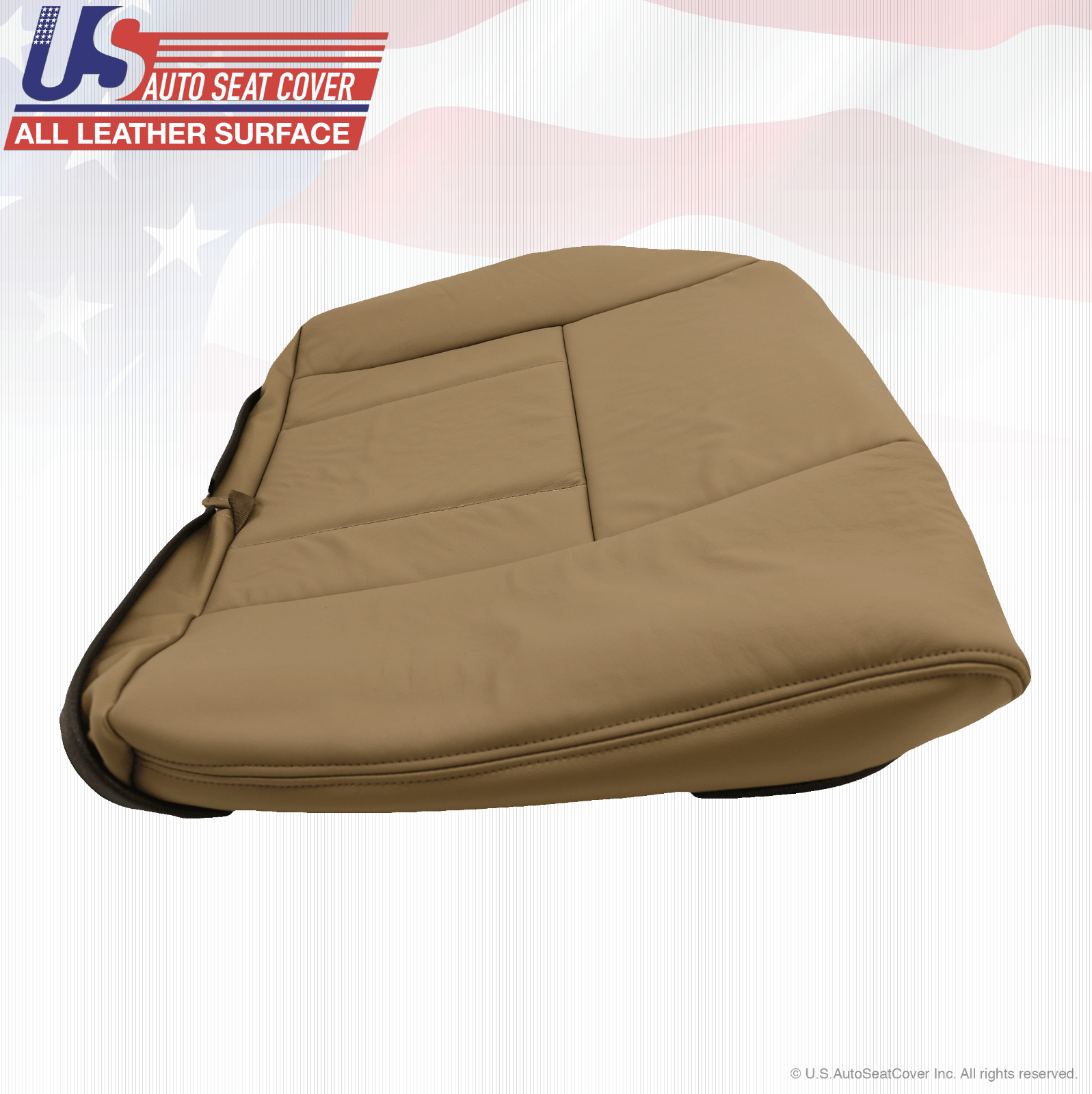 Fit 2002 Toyota 4Runner Rear Driver-Passenger Bottom Leather Seat Cover Oak Tan