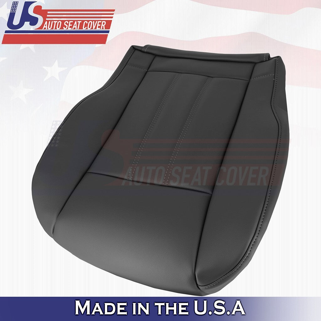 2008 to 2016 Fits Chrysler Town Country Passenger Top Bottom Leather Cover Black