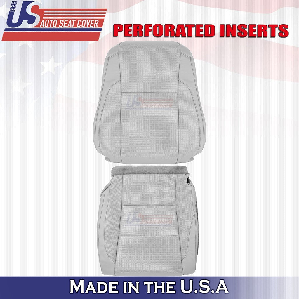 2017 2018 2019 For Toyota Highlander Driver Top Bottom Leather Cover Ash Gray