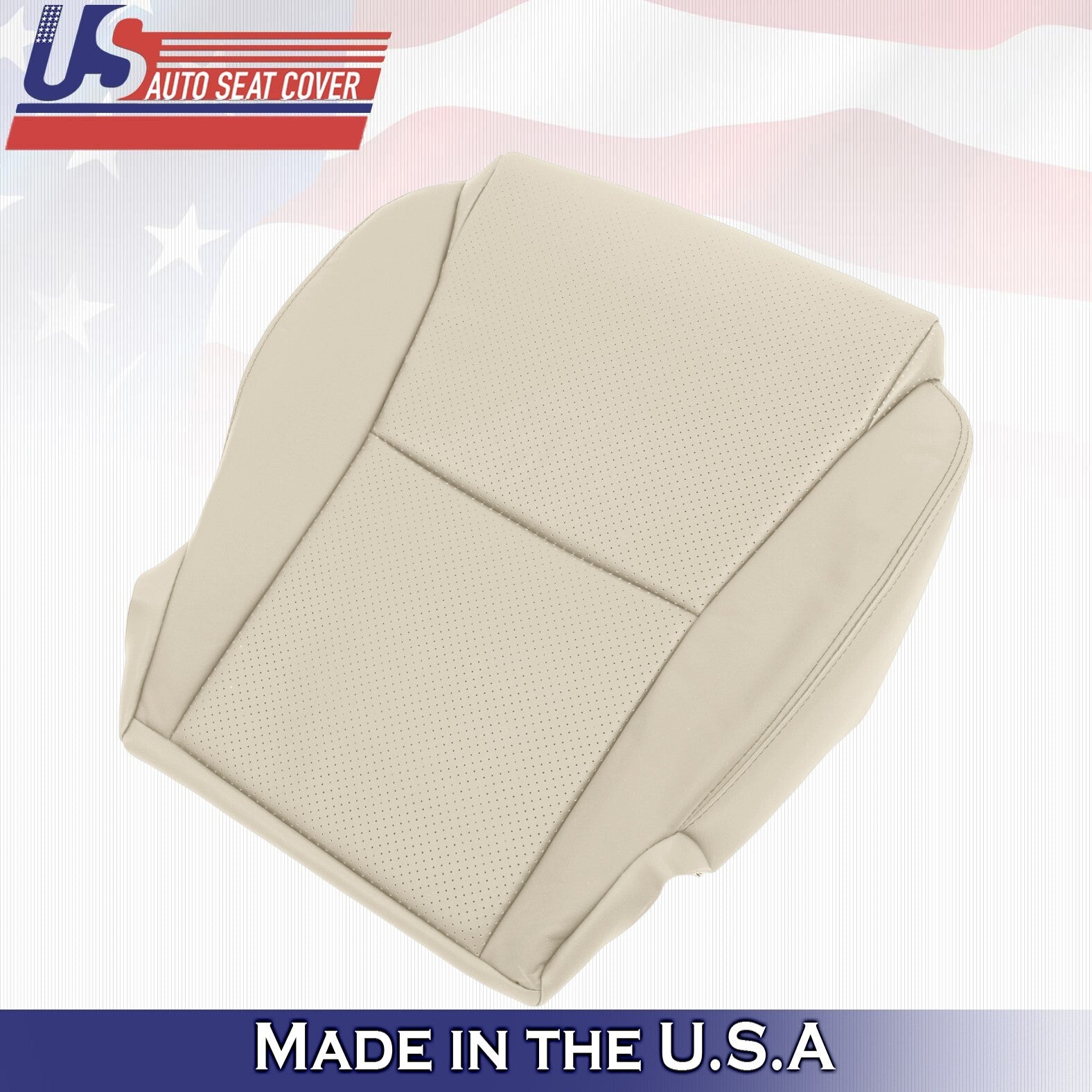 2007 For Toyota Solara Convertible Front Passenger Bottom Leather Seat Cover Tan