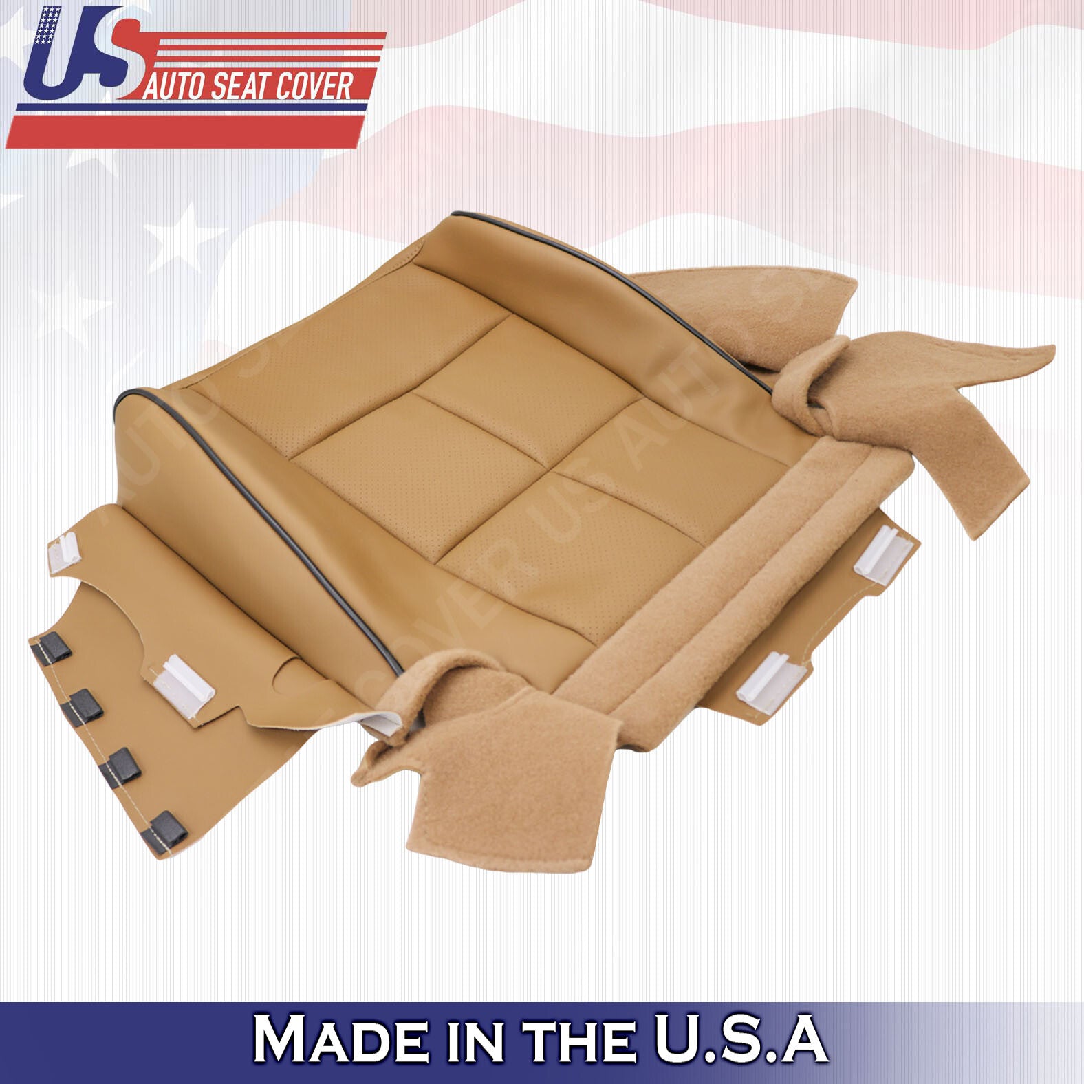 2011- 2014 Lincoln Navigator Driver Bottom Synthetic Leather Seat Cover TAN