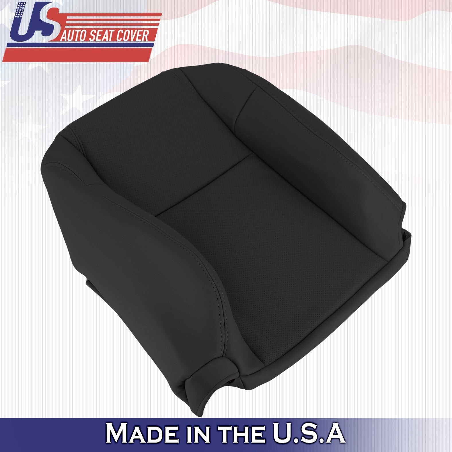 2003 to 2005 For Honda Pilot Driver Top & Bottom Synthetic Leather Covers Black