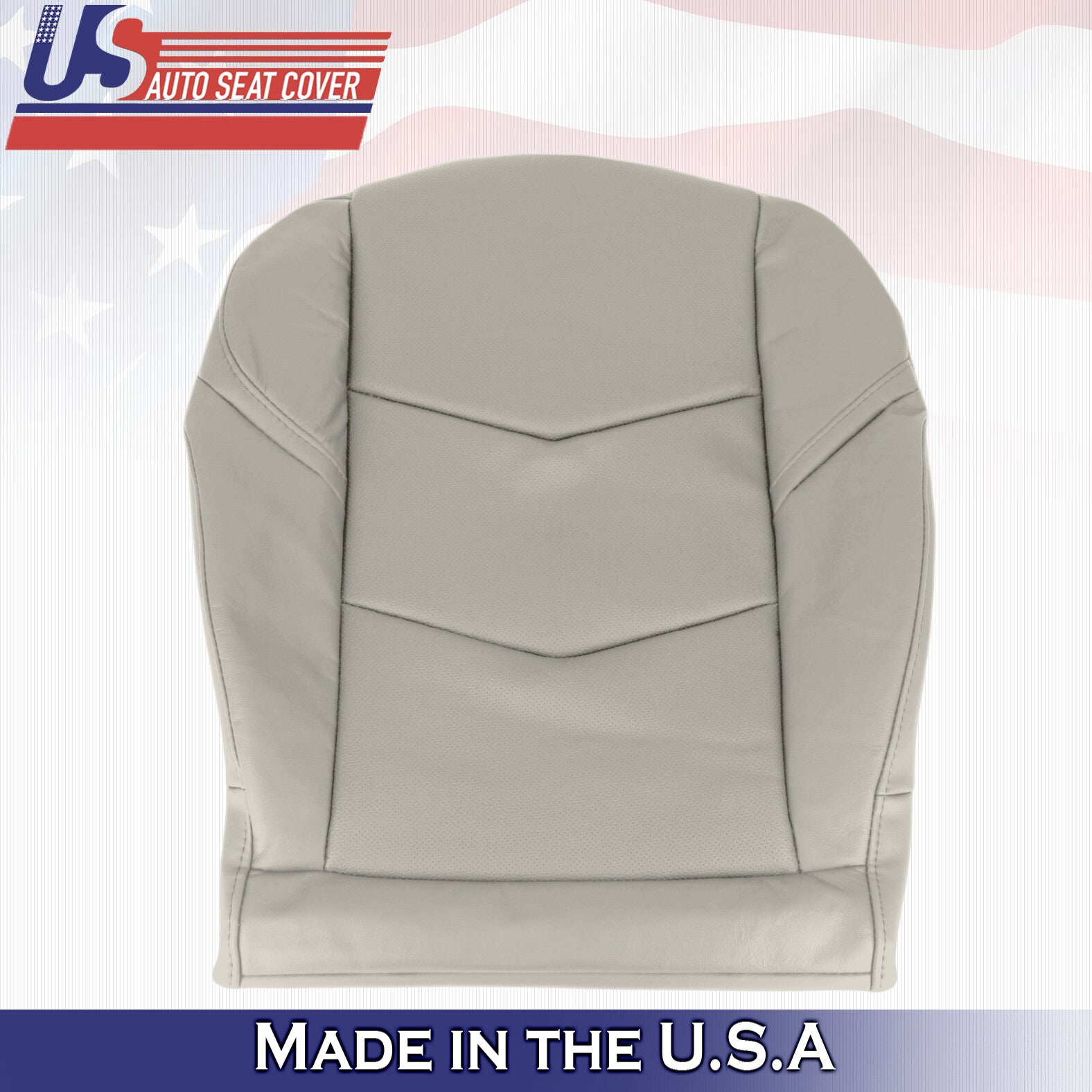 2015 to 2020 For Cadillac Escalade Driver Side Bottom Leather Seat Cover in Tan