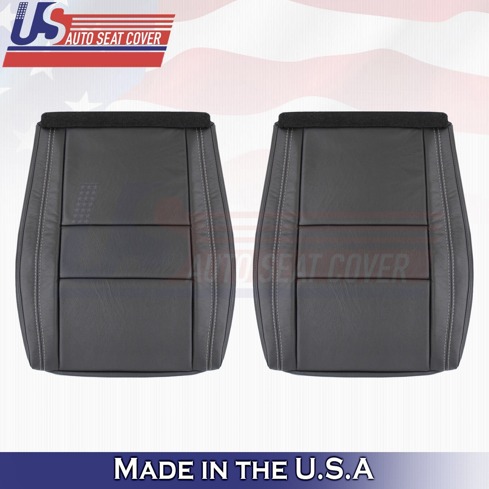 2011 For Jeep Grand Cherokee Limited Driver Passenger Bottom Leather Covers BLK